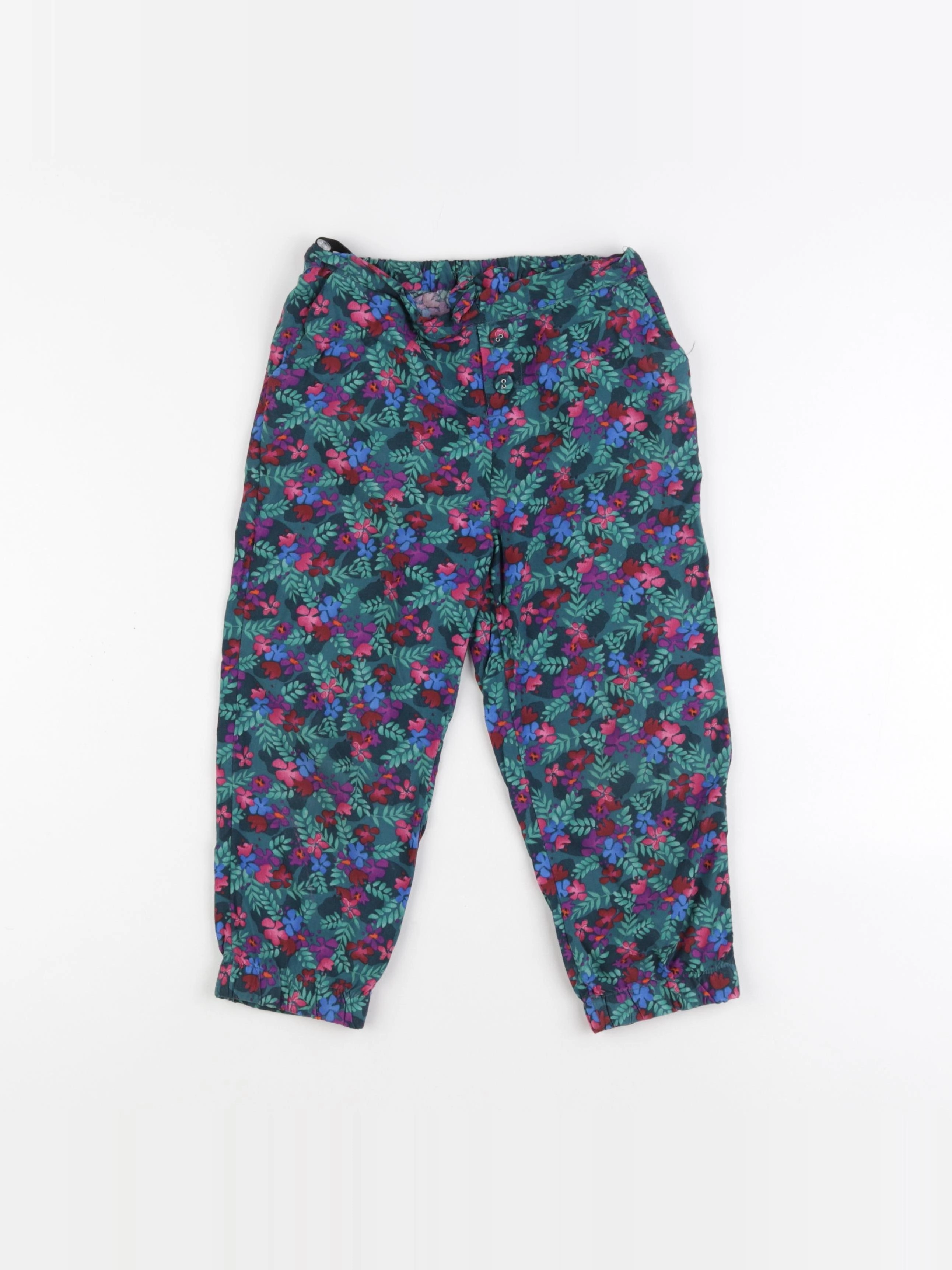 Vertbaudet - pantalon vert - 7 ans
