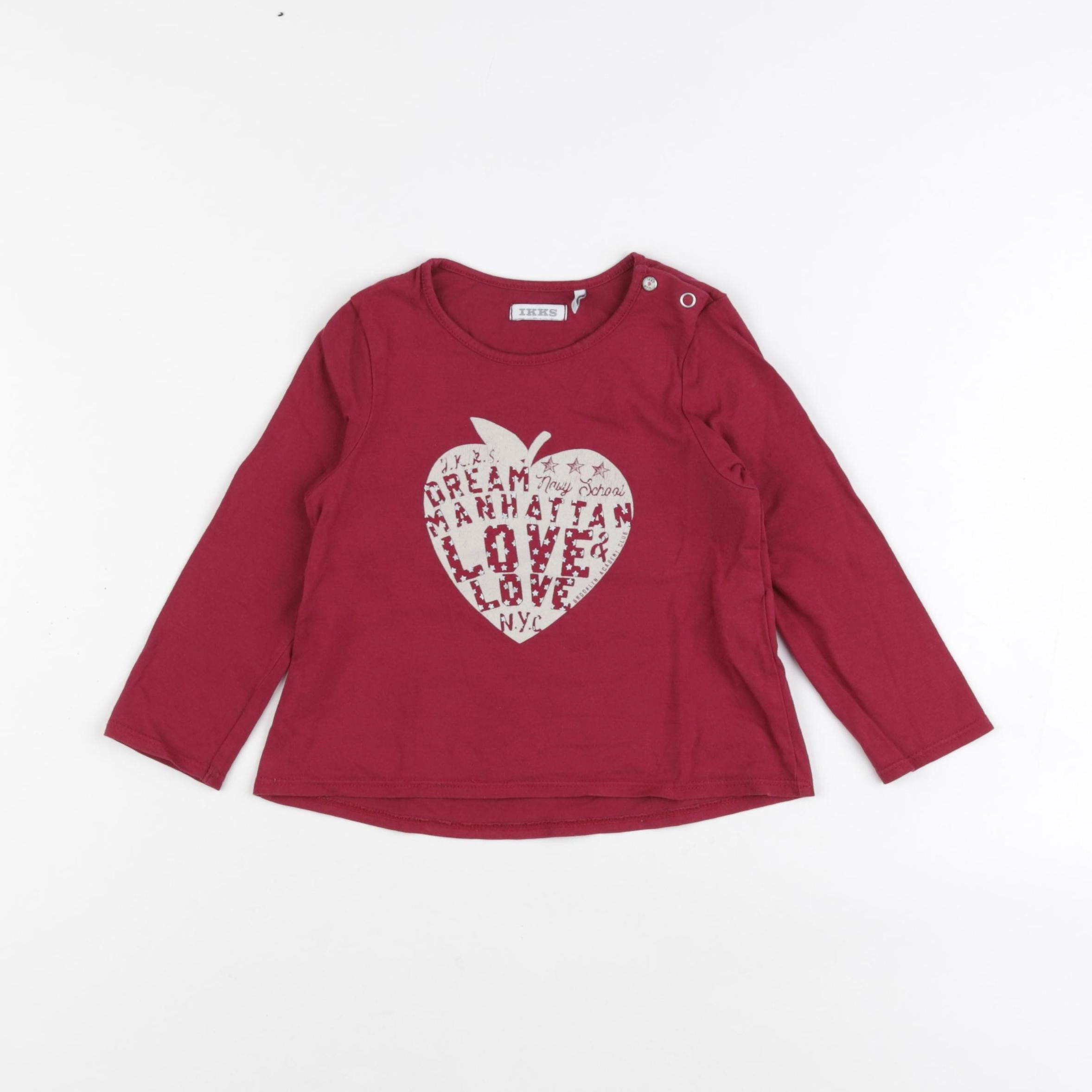 IKKS - tee-shirt rouge - 2 ans