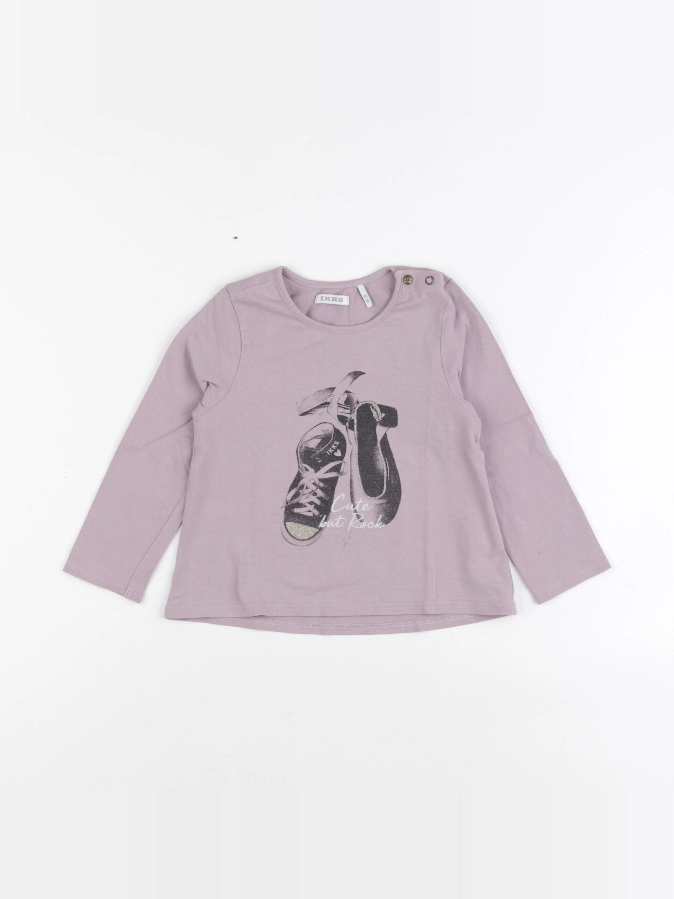IKKS - tee-shirt violet - 2 ans