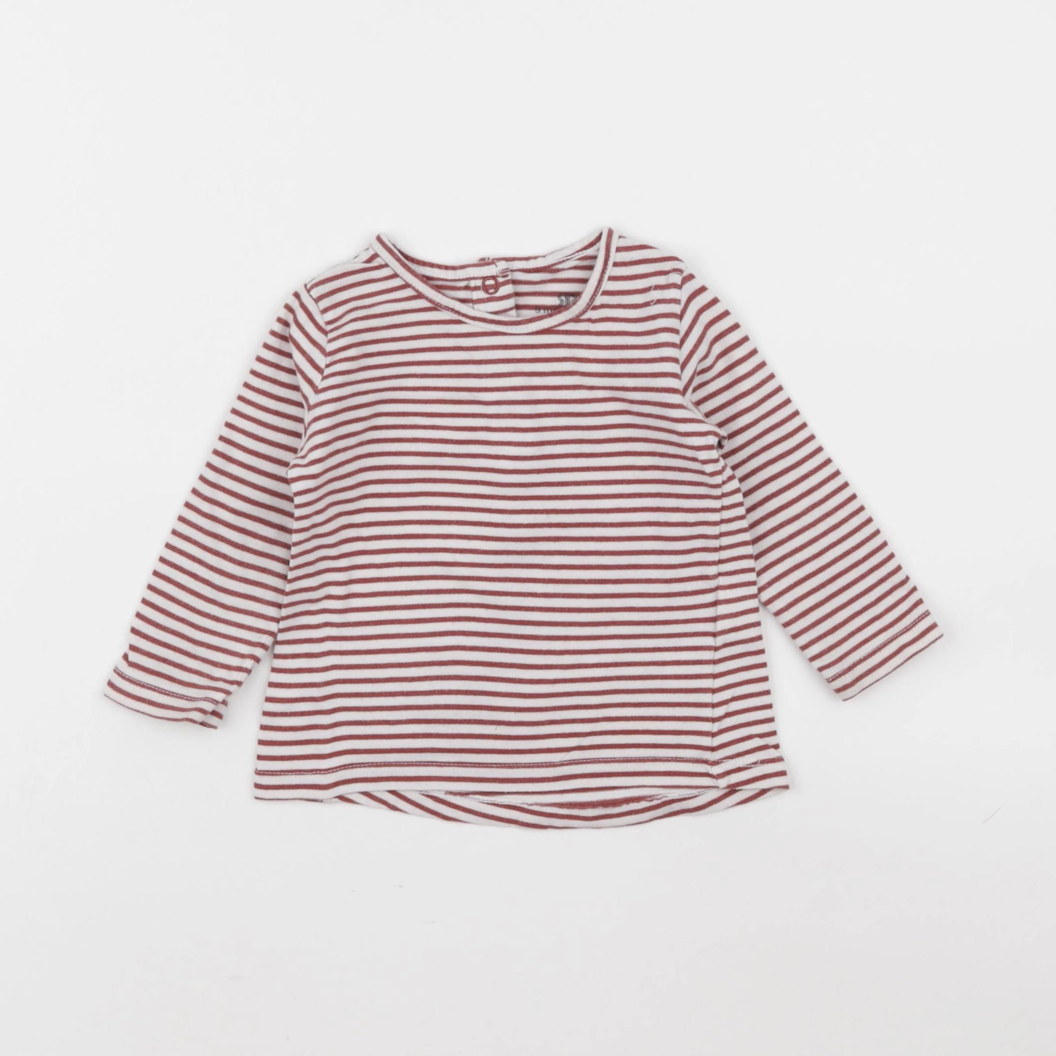 La Redoute - tee-shirt blanc, rouge - 9 mois