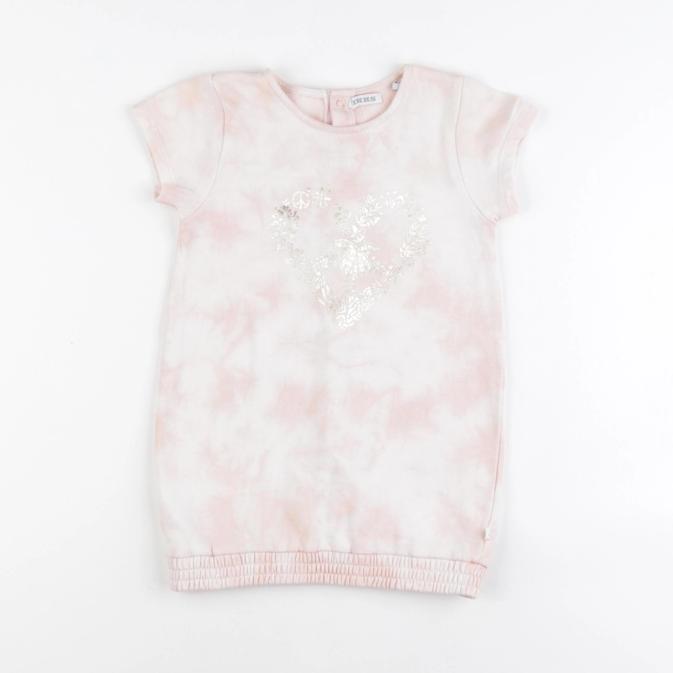 IKKS - robe rose - 2 ans
