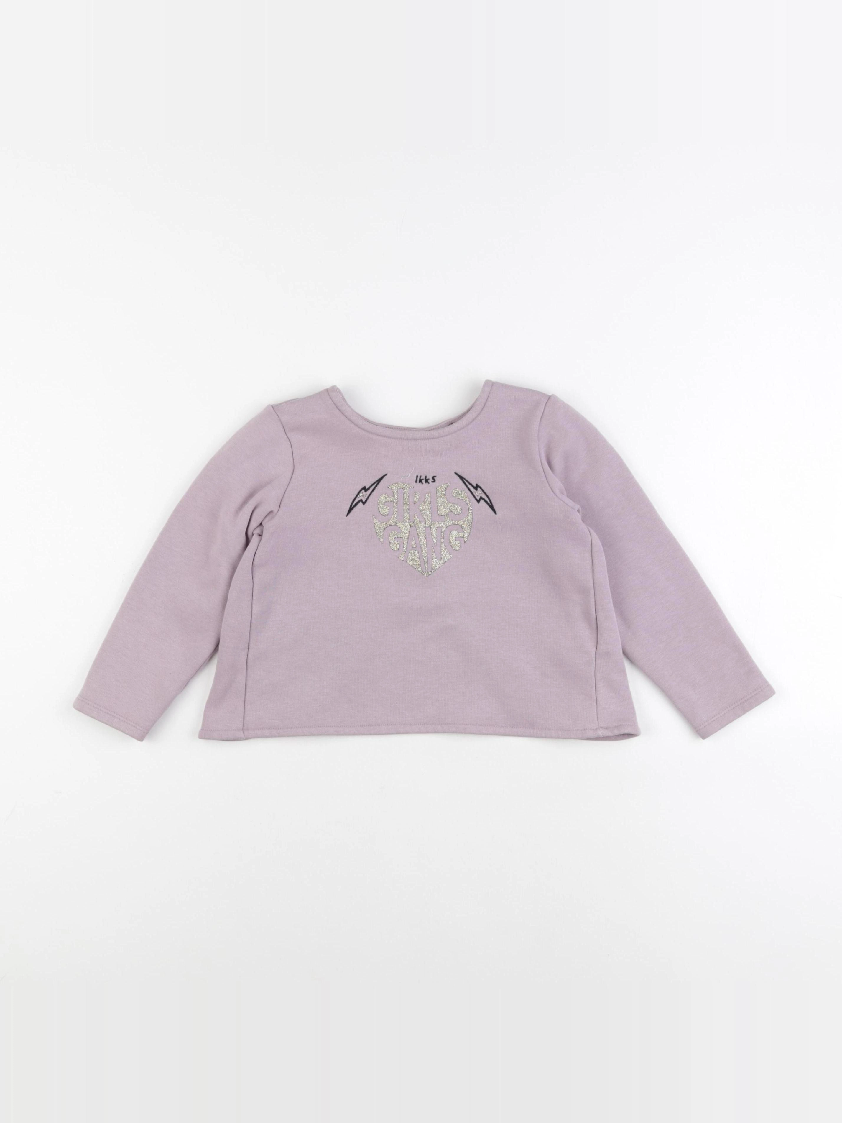 IKKS - sweat violet - 3 ans
