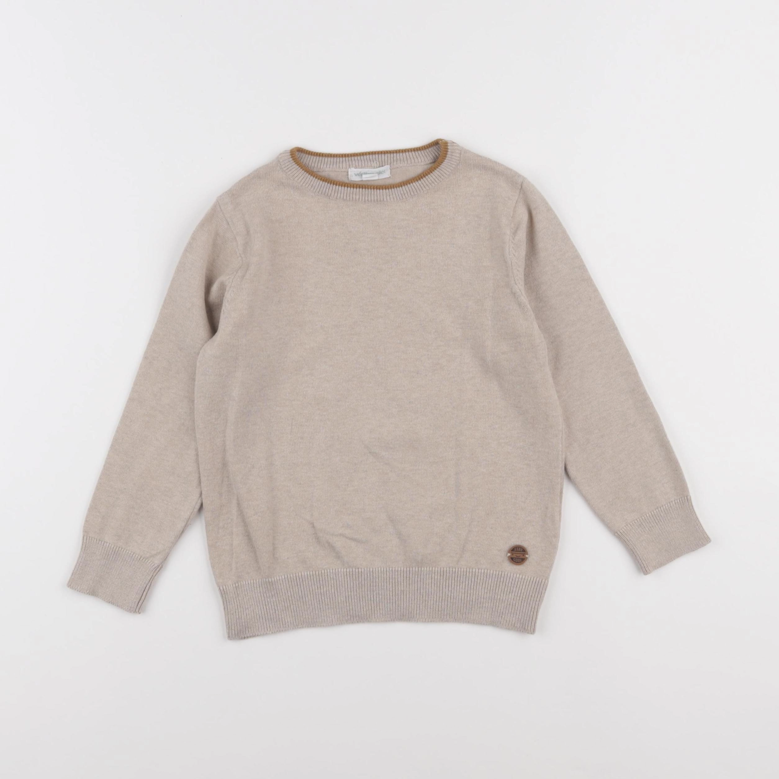 Vertbaudet - pull beige - 4 ans