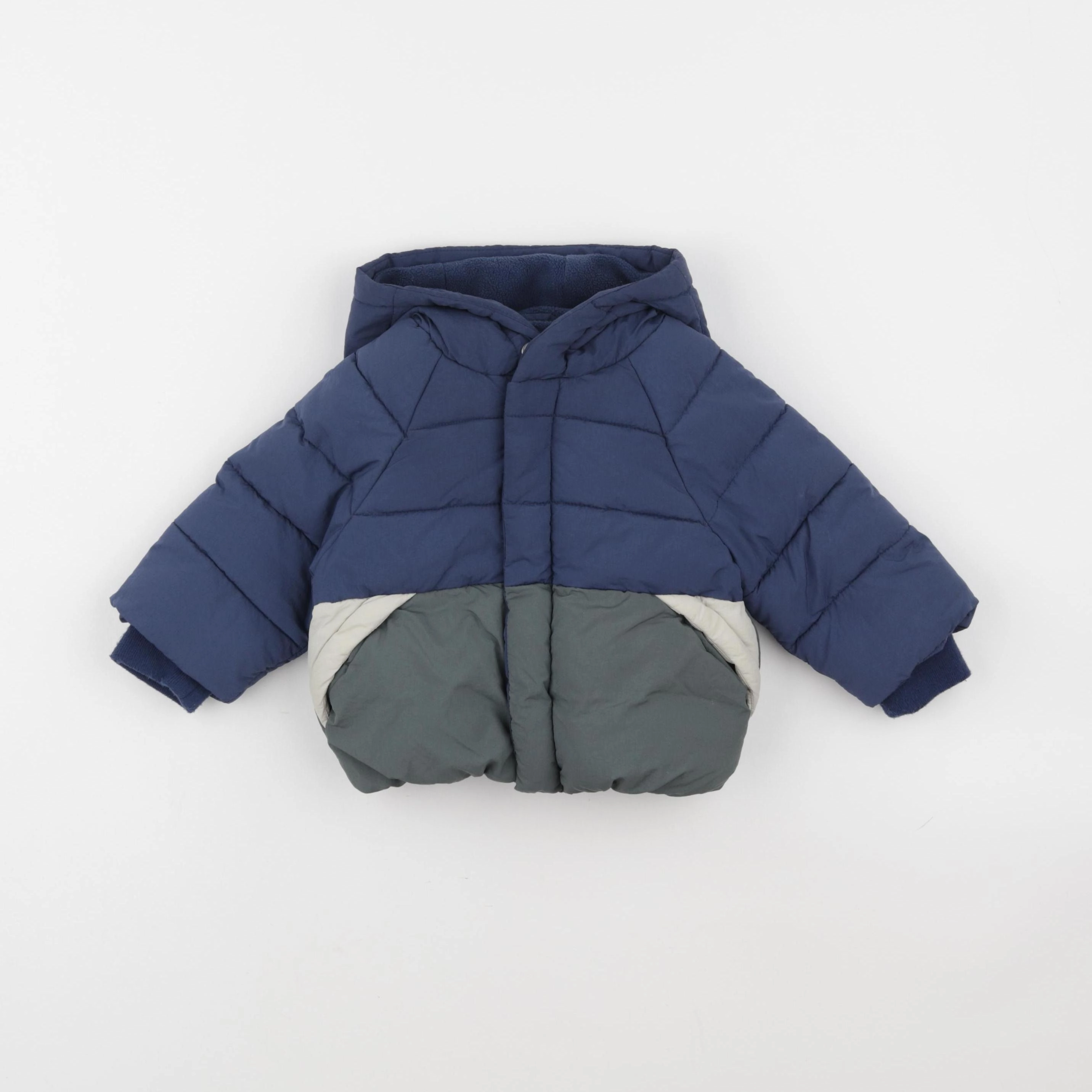 Vertbaudet - doudoune bleu - 9 mois