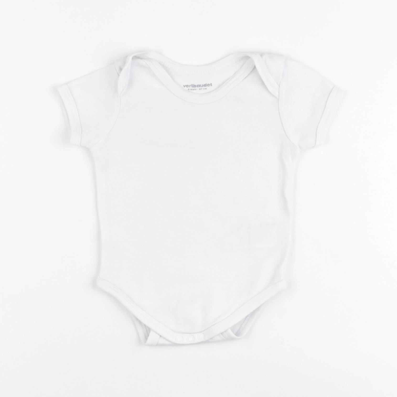 Vertbaudet - body blanc - 6 mois