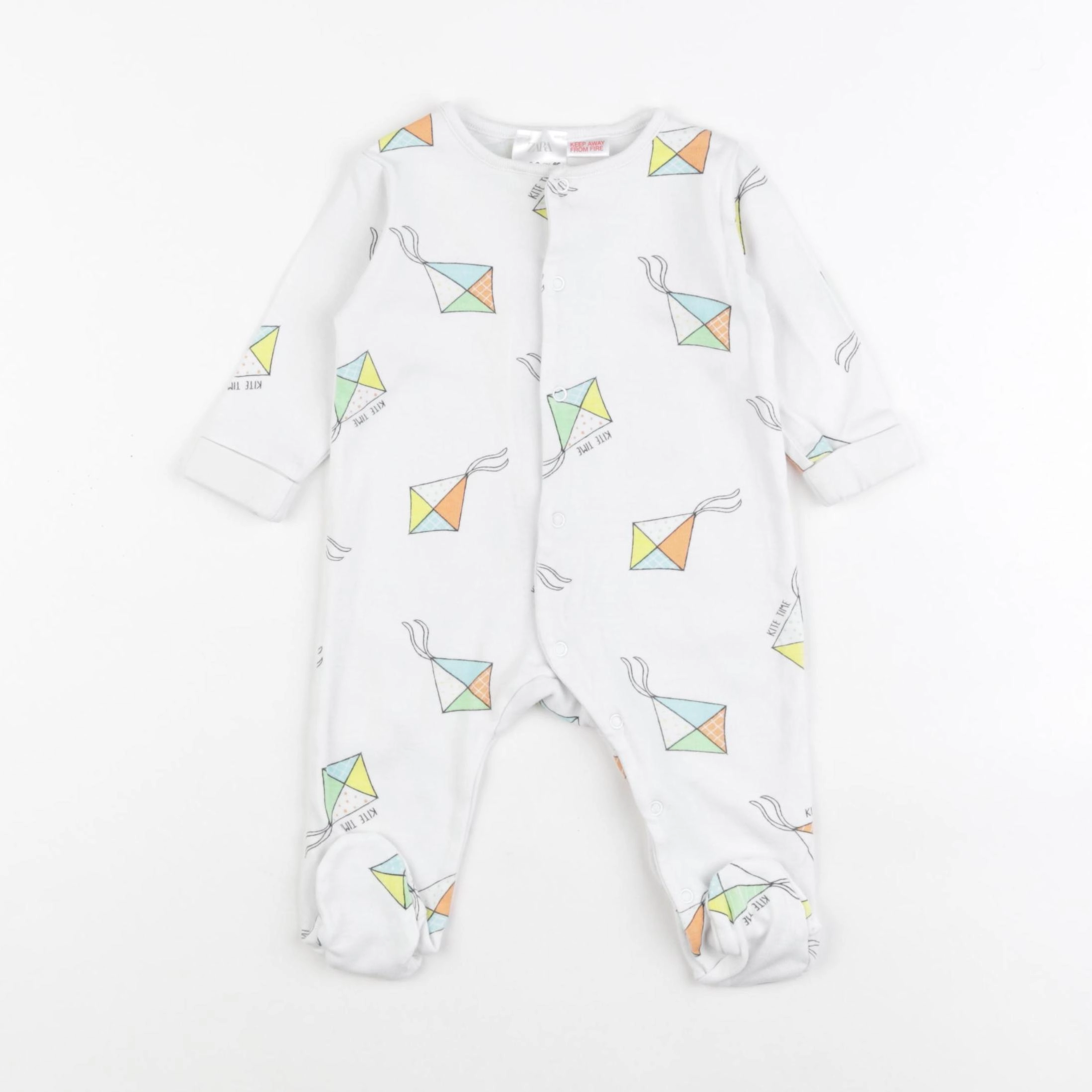 Zara - pyjama coton multicolore - 3/6 mois
