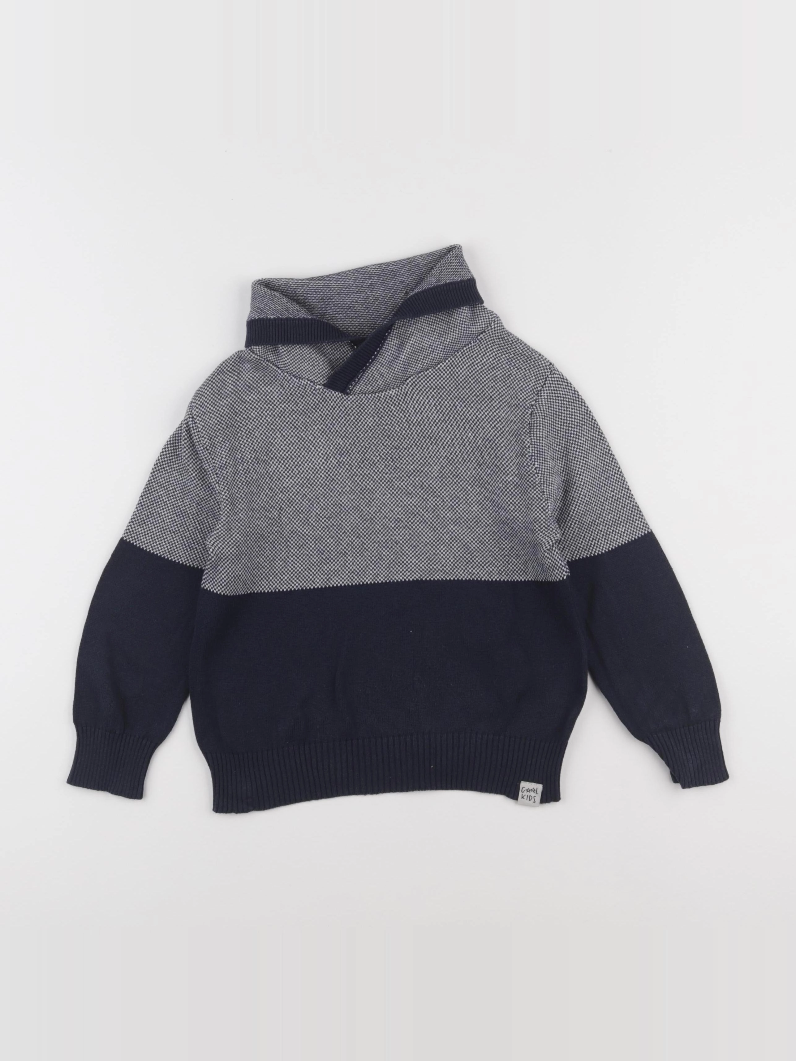 Vertbaudet - pull bleu - 4 ans