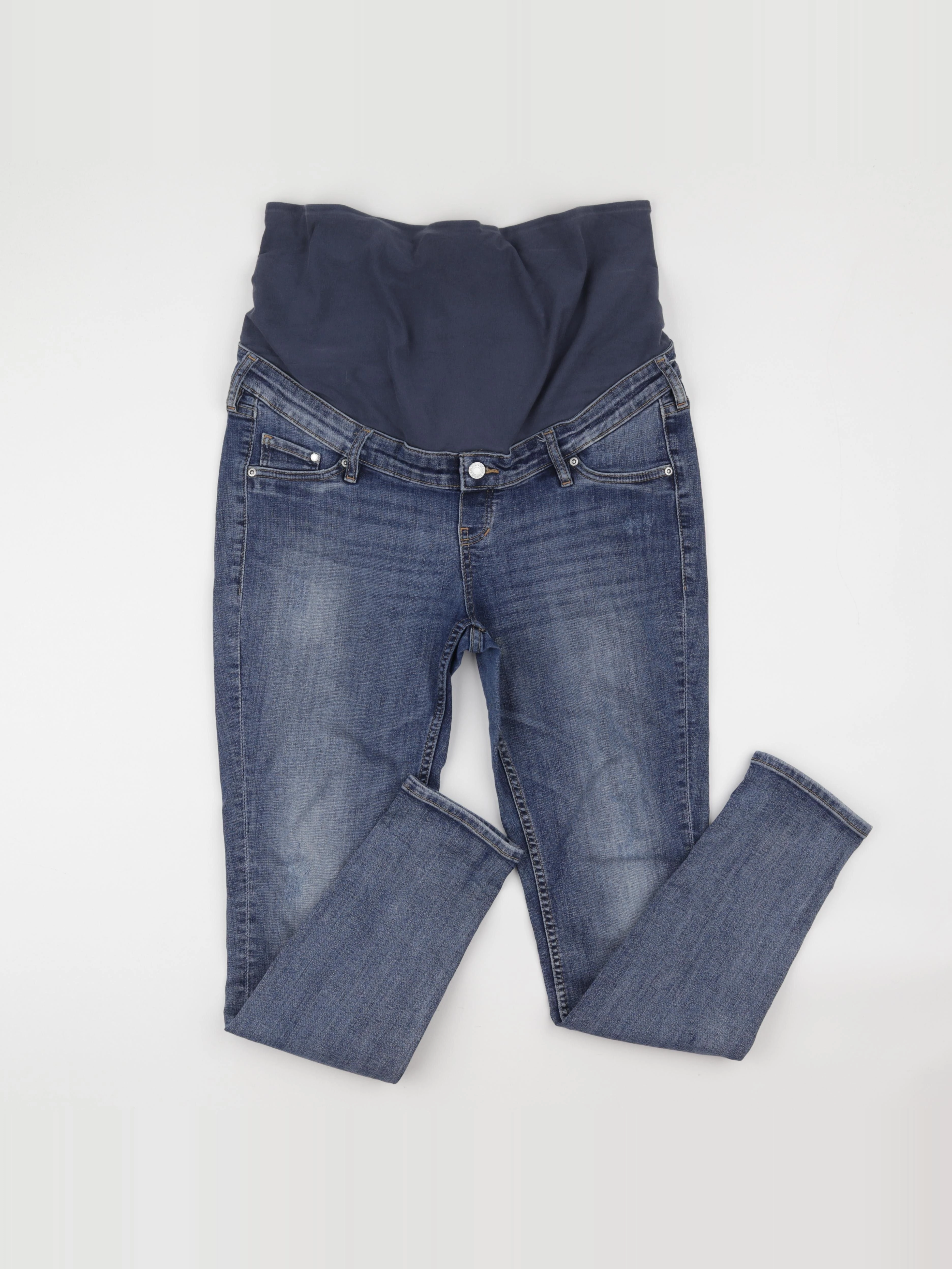 H&M - jean grossesse bleu - l