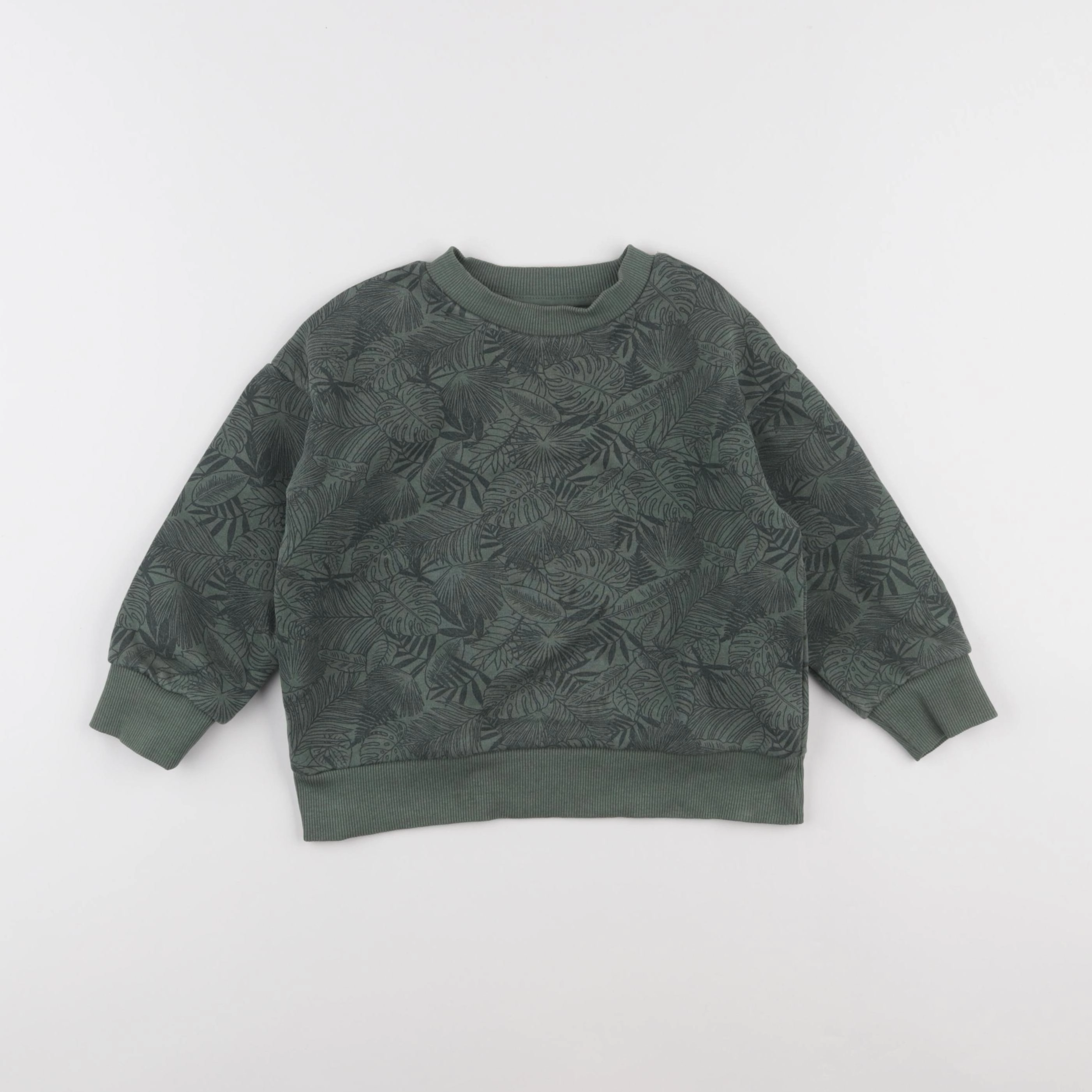 Vertbaudet - sweat vert - 4 ans