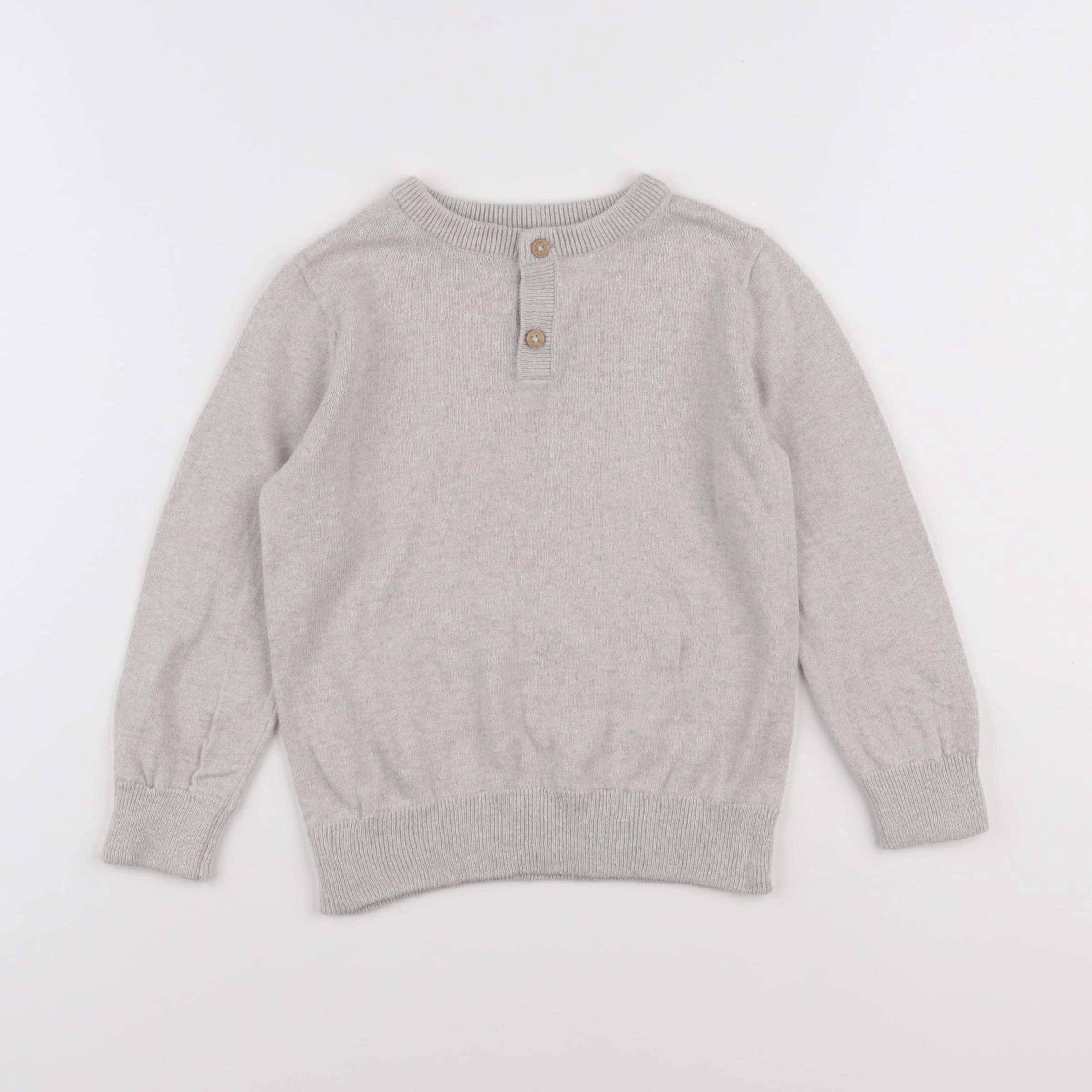 Vertbaudet - pull beige - 4 ans