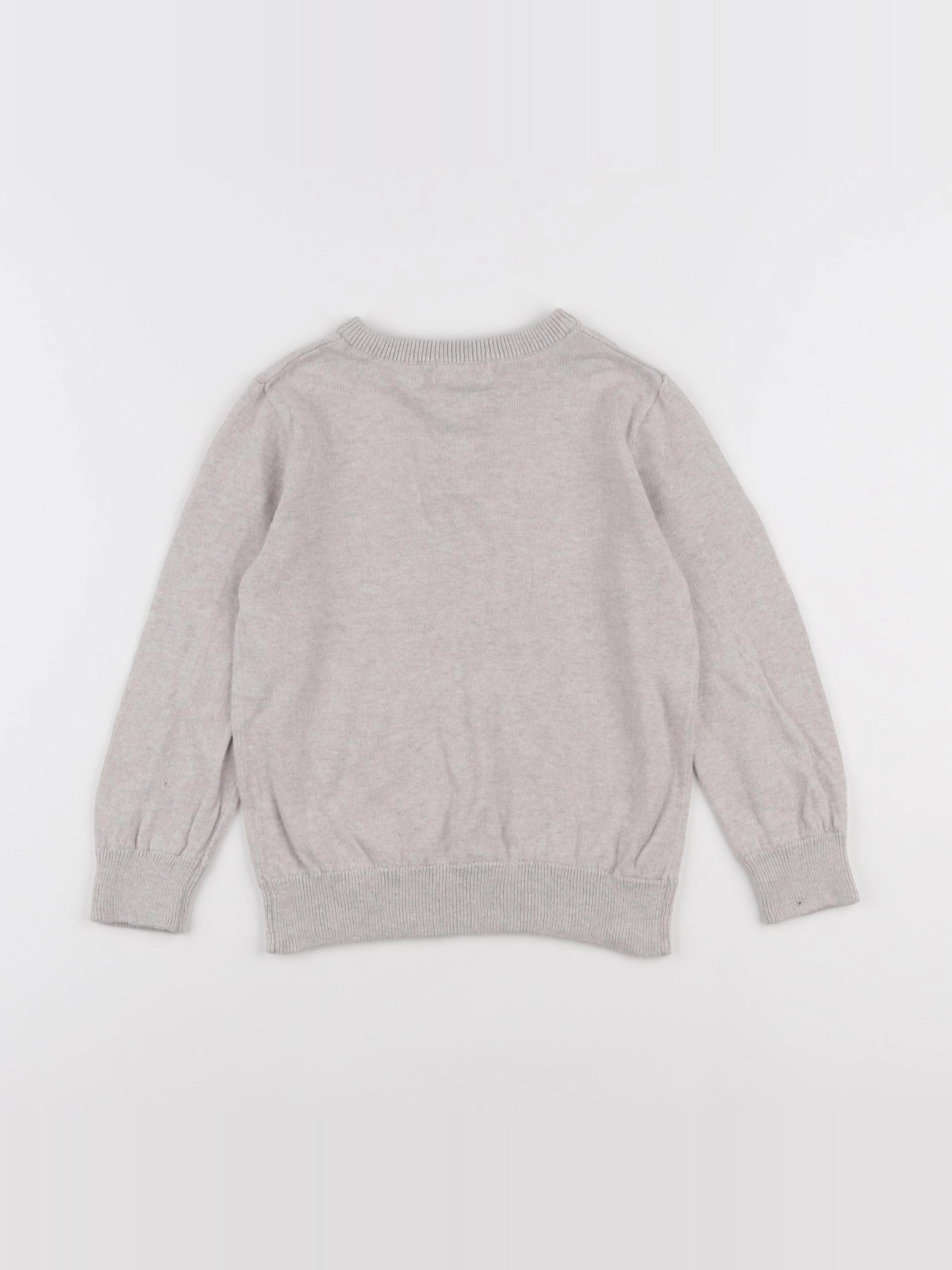 Vertbaudet - pull beige - 4 ans
