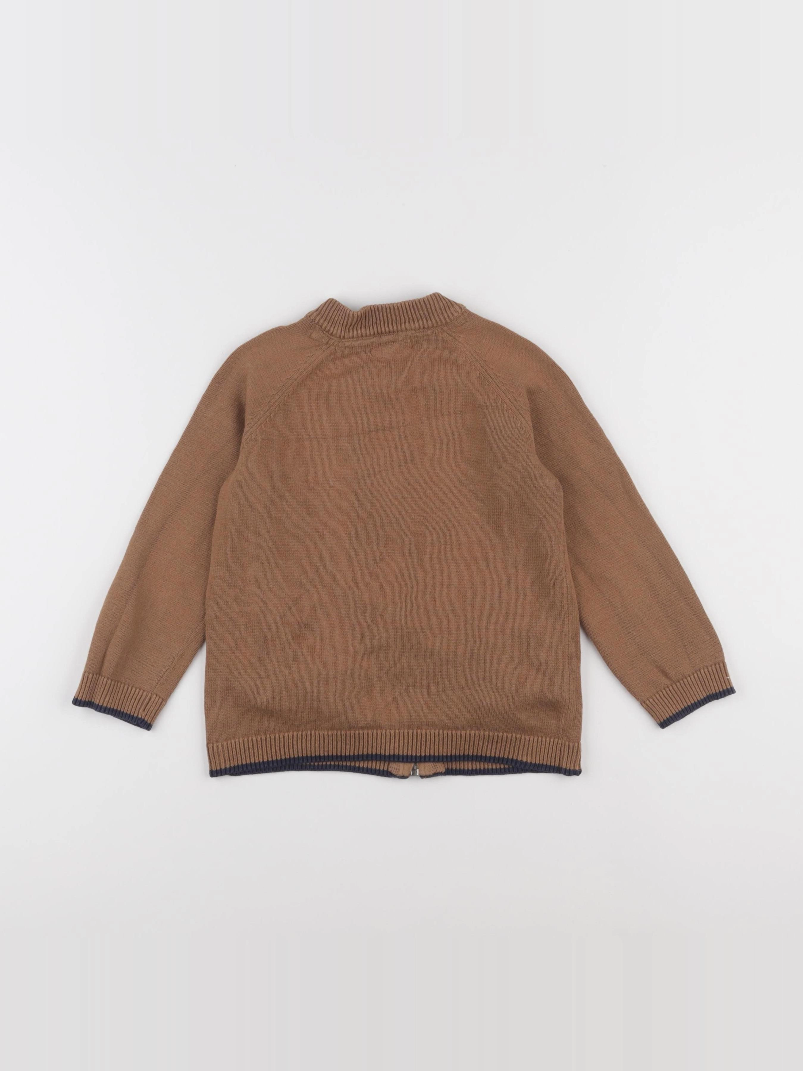 Vertbaudet - pull marron - 4 ans