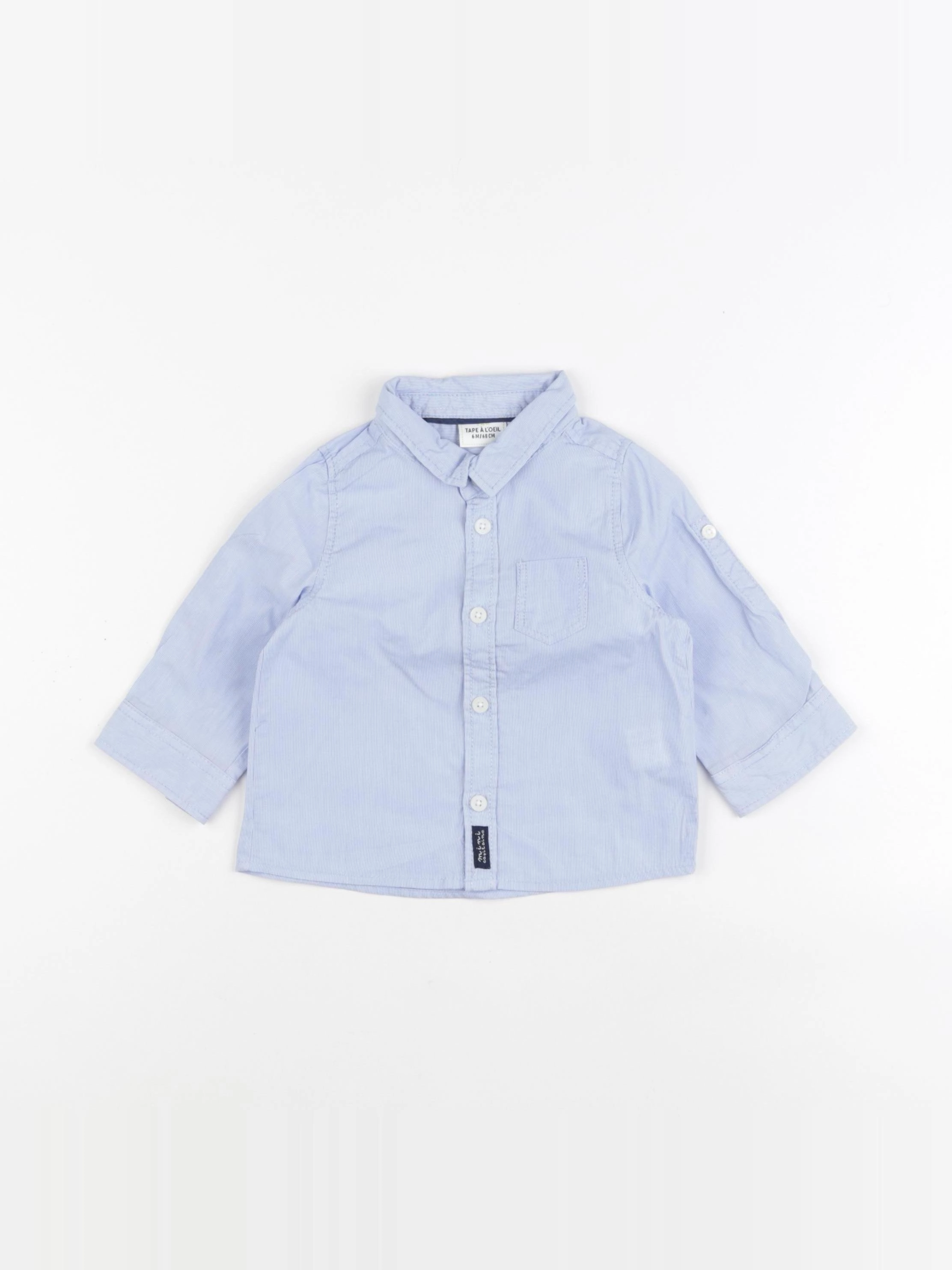 Tape à l'oeil - chemise bleu - 6 mois