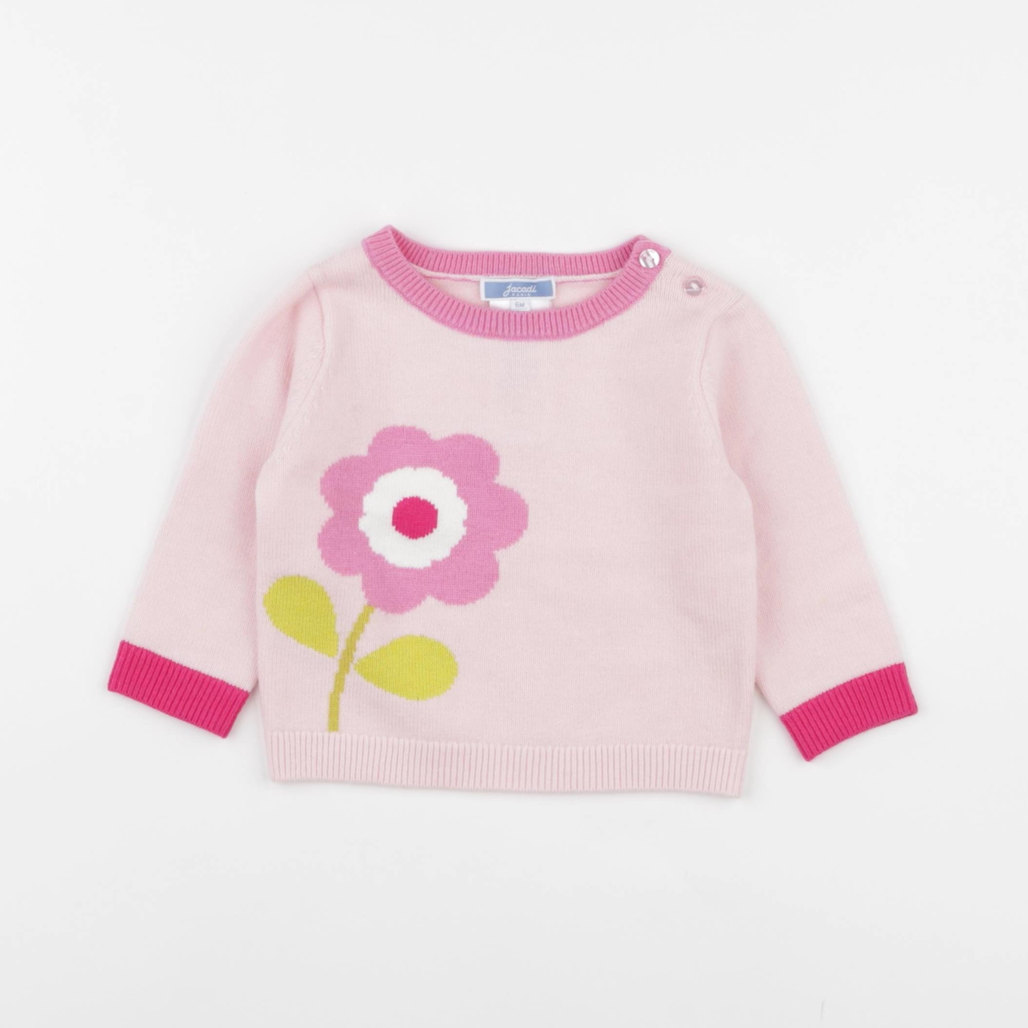 Jacadi - pull rose - 6 mois