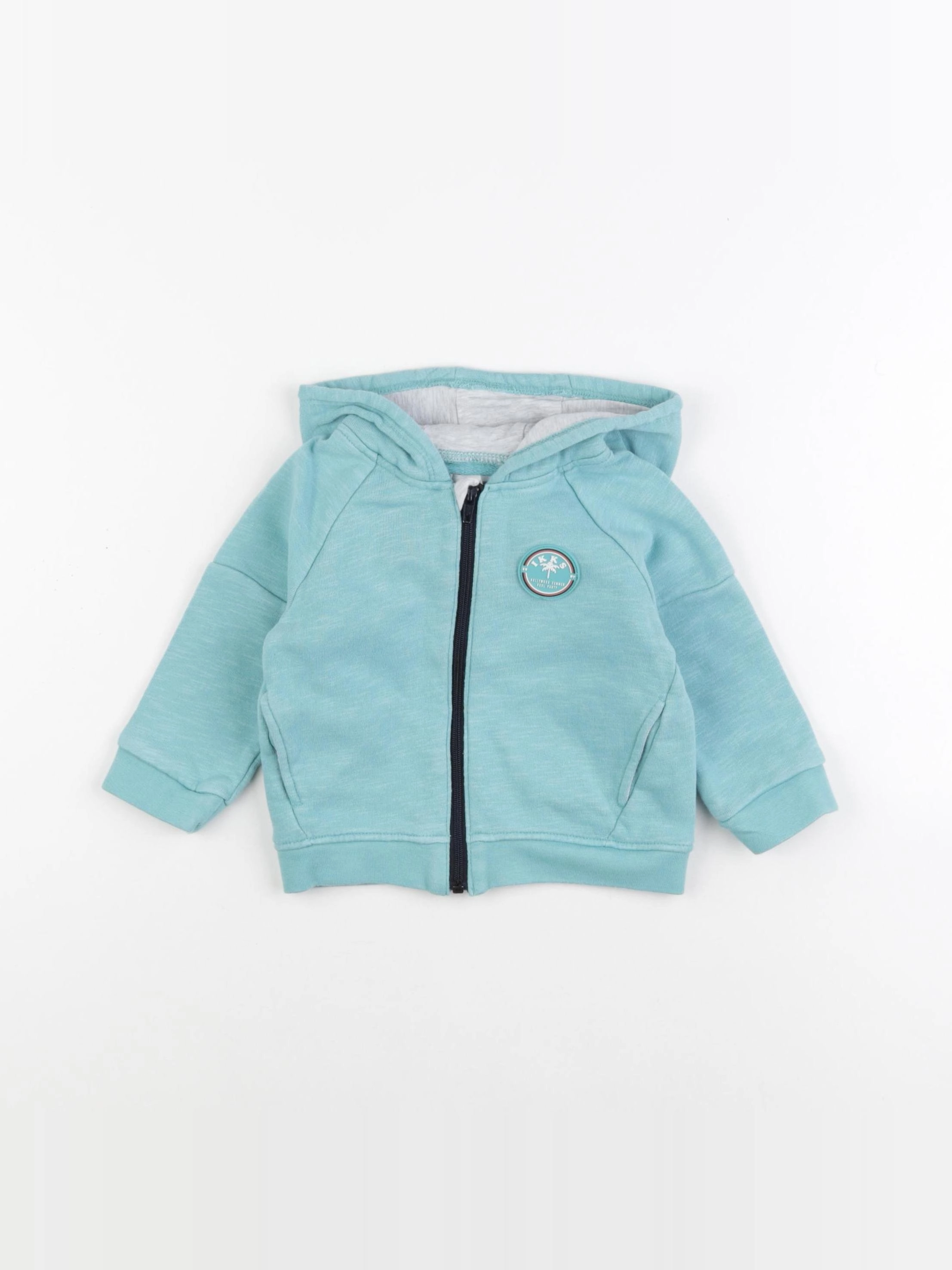 IKKS - sweat imprimé au dos vert - 12 mois