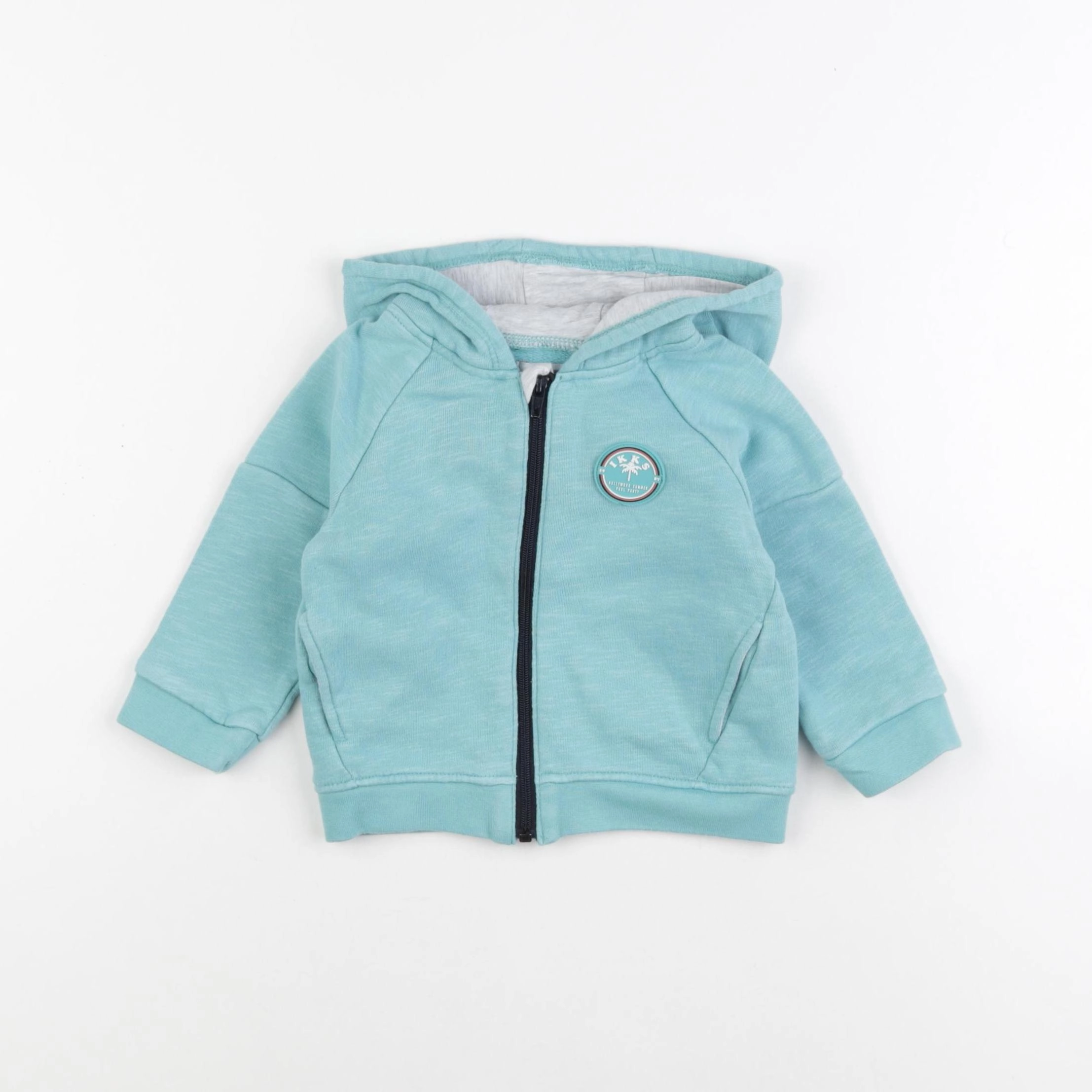 IKKS - sweat imprimé au dos vert - 12 mois
