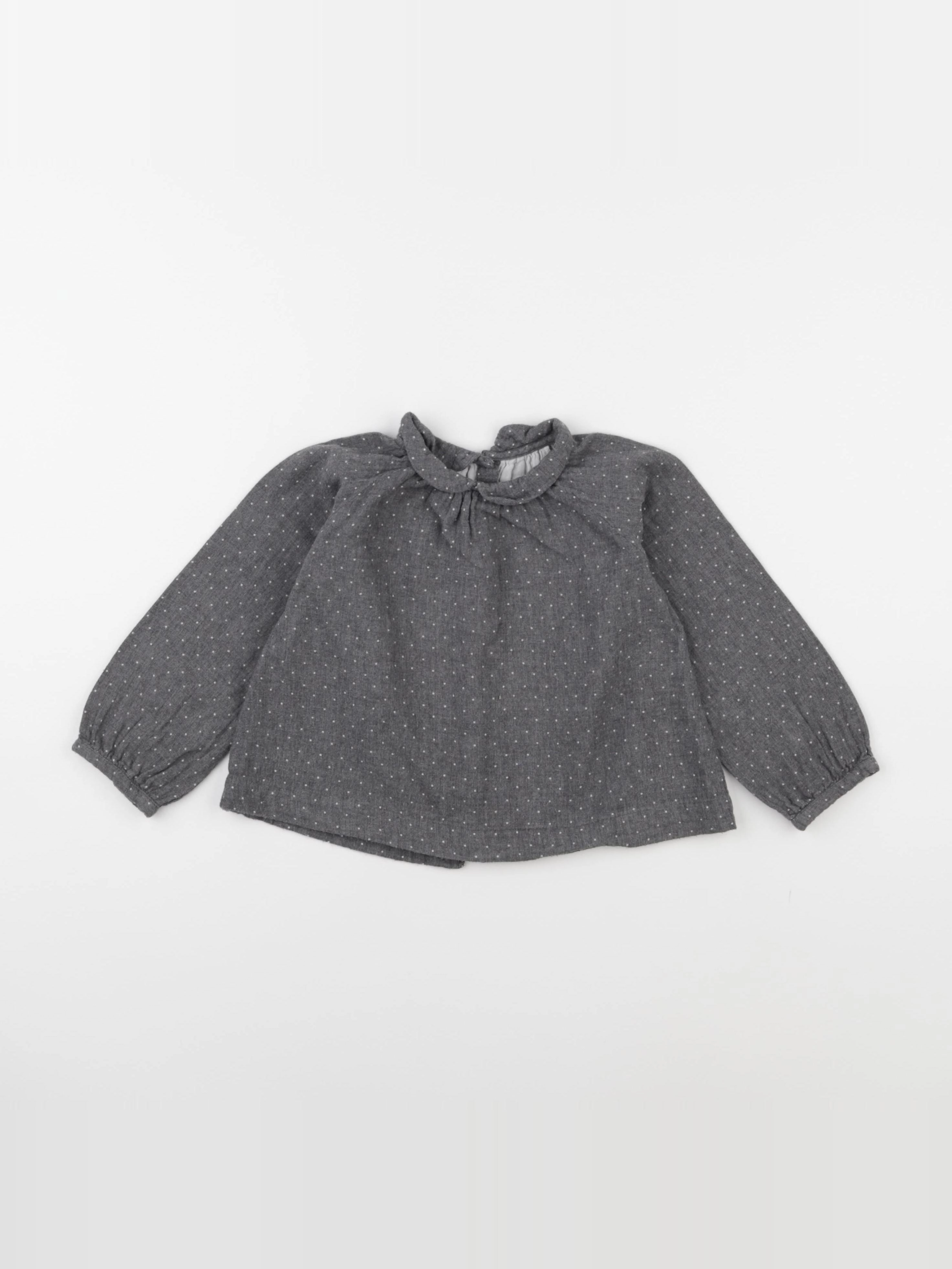 Jacadi - blouse gris - 24 mois
