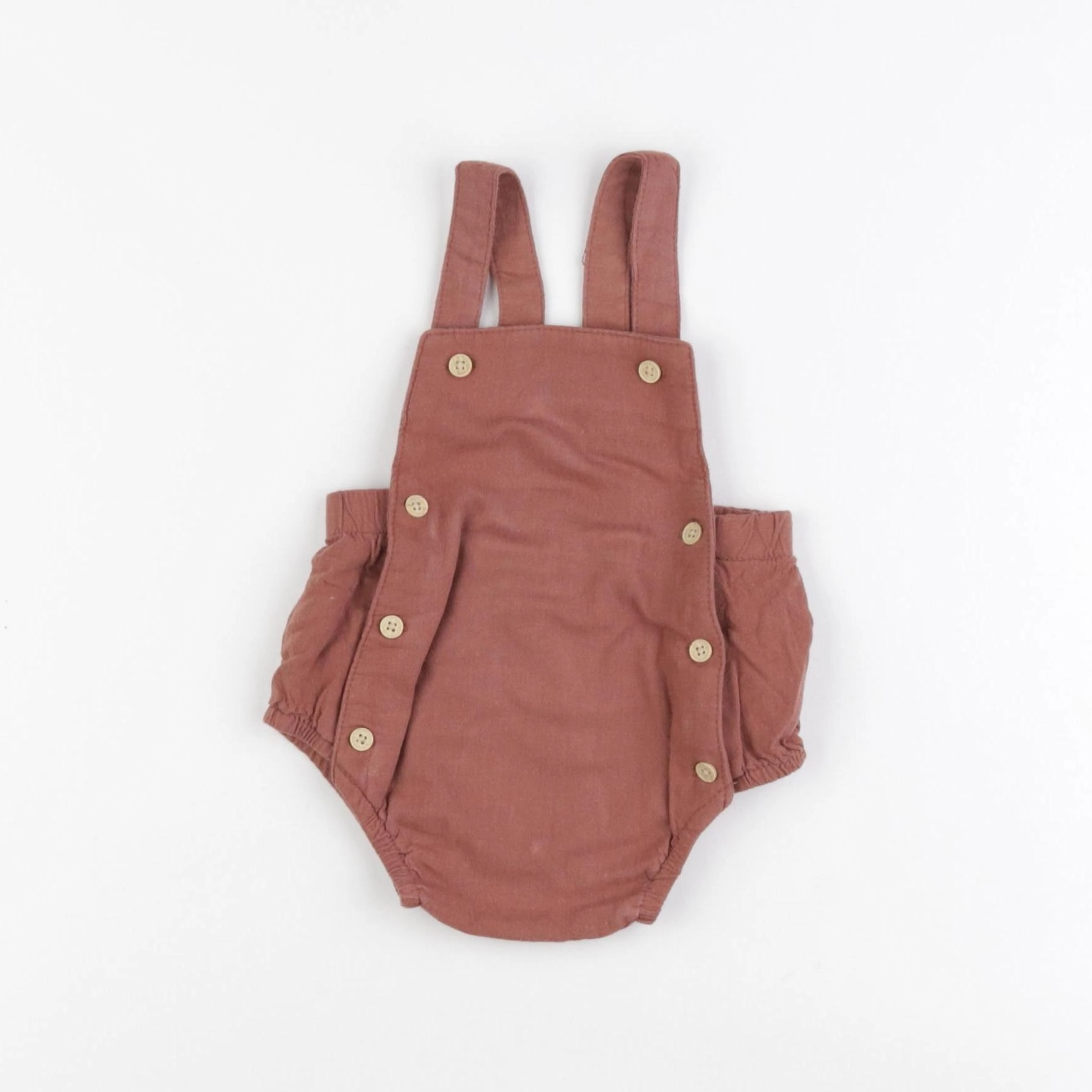 Vertbaudet - salopette marron - 3 mois