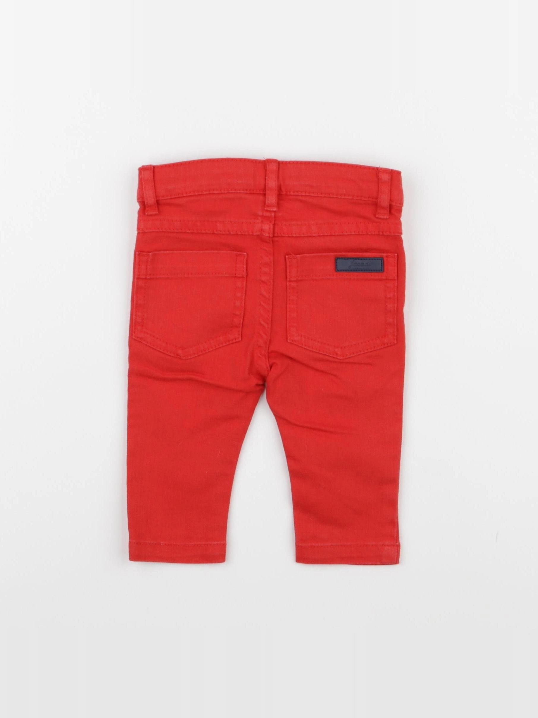 Jacadi - jean rouge - 6 mois