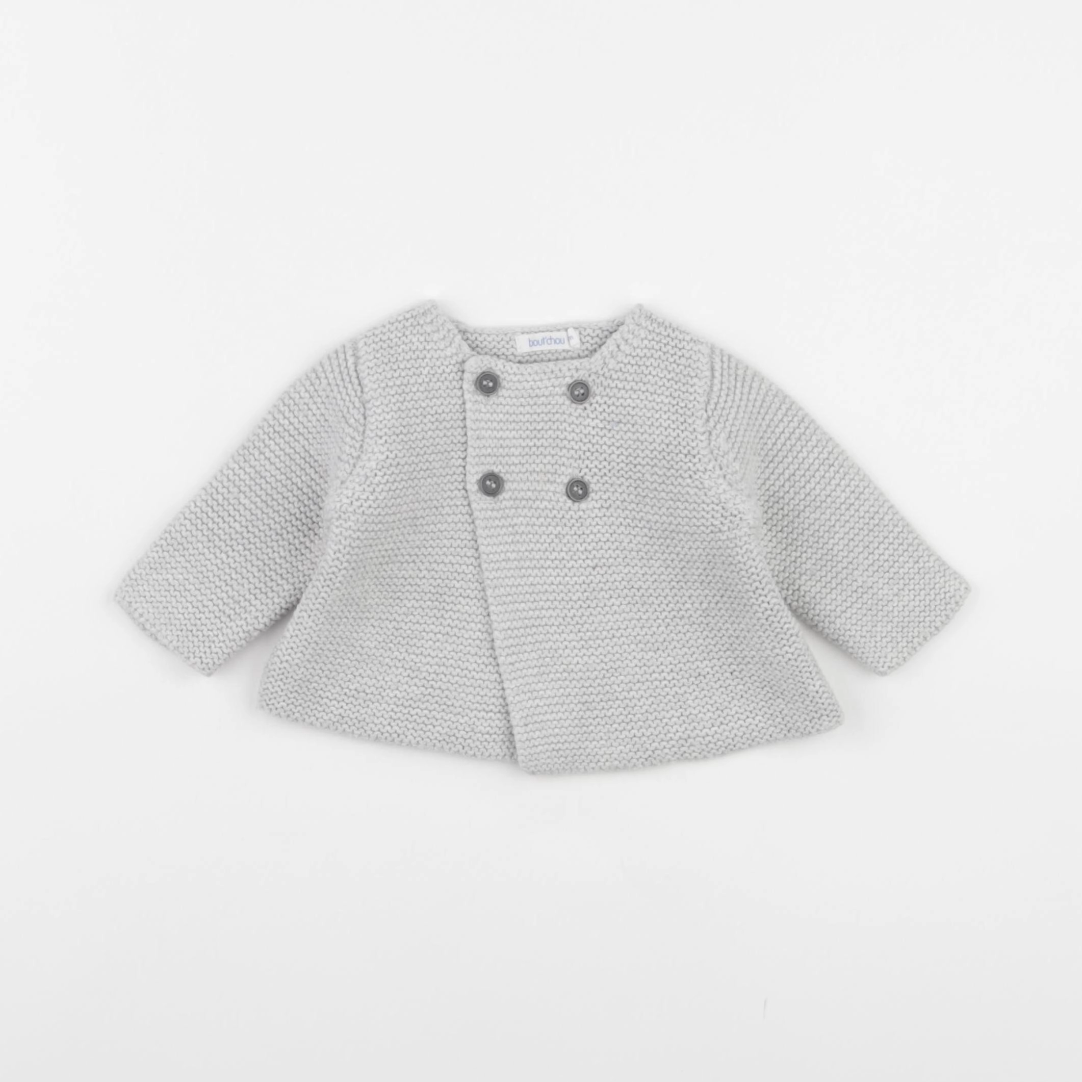Boutchou - gilet gris - 6 mois