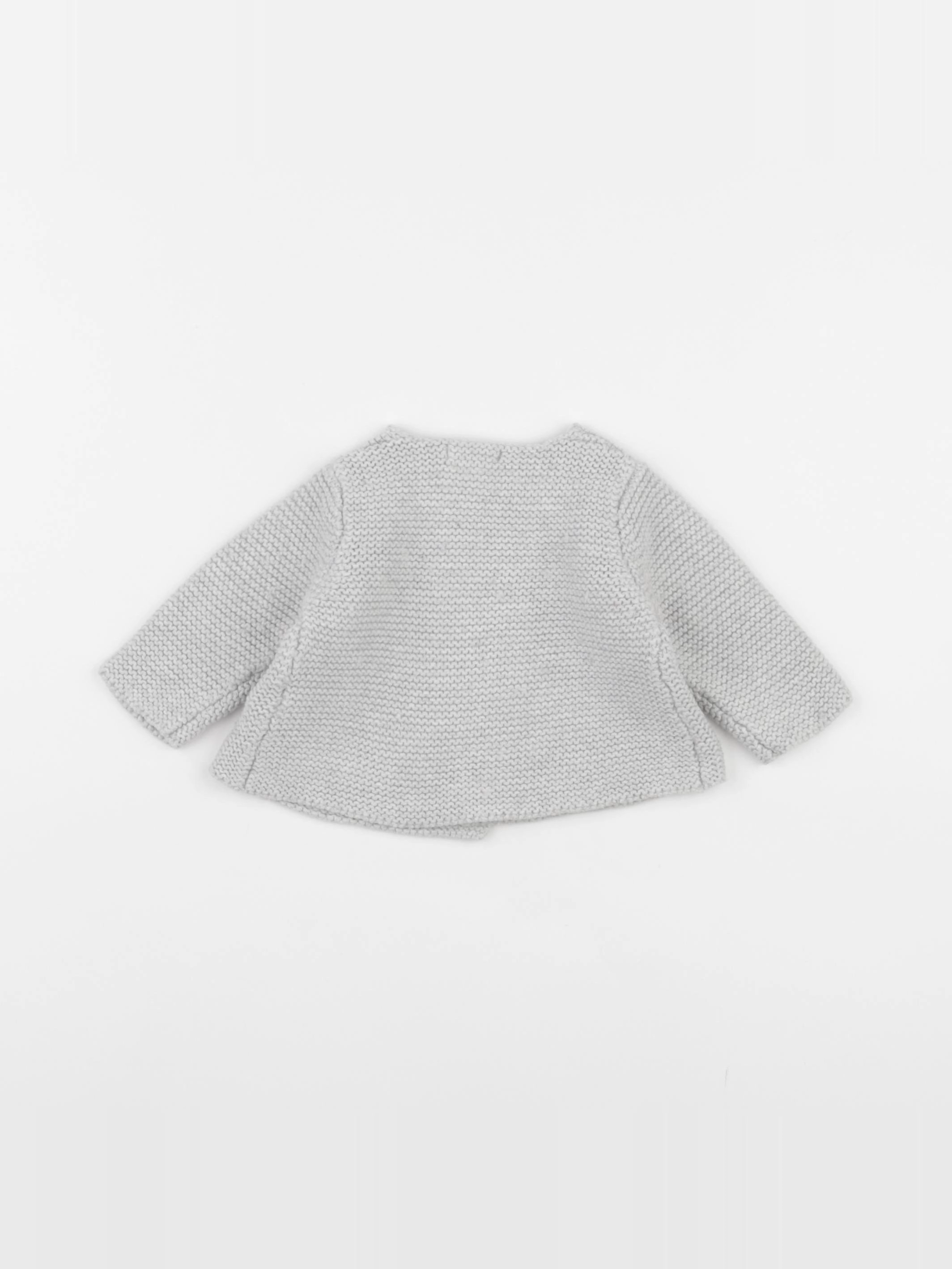 Boutchou - gilet gris - 6 mois