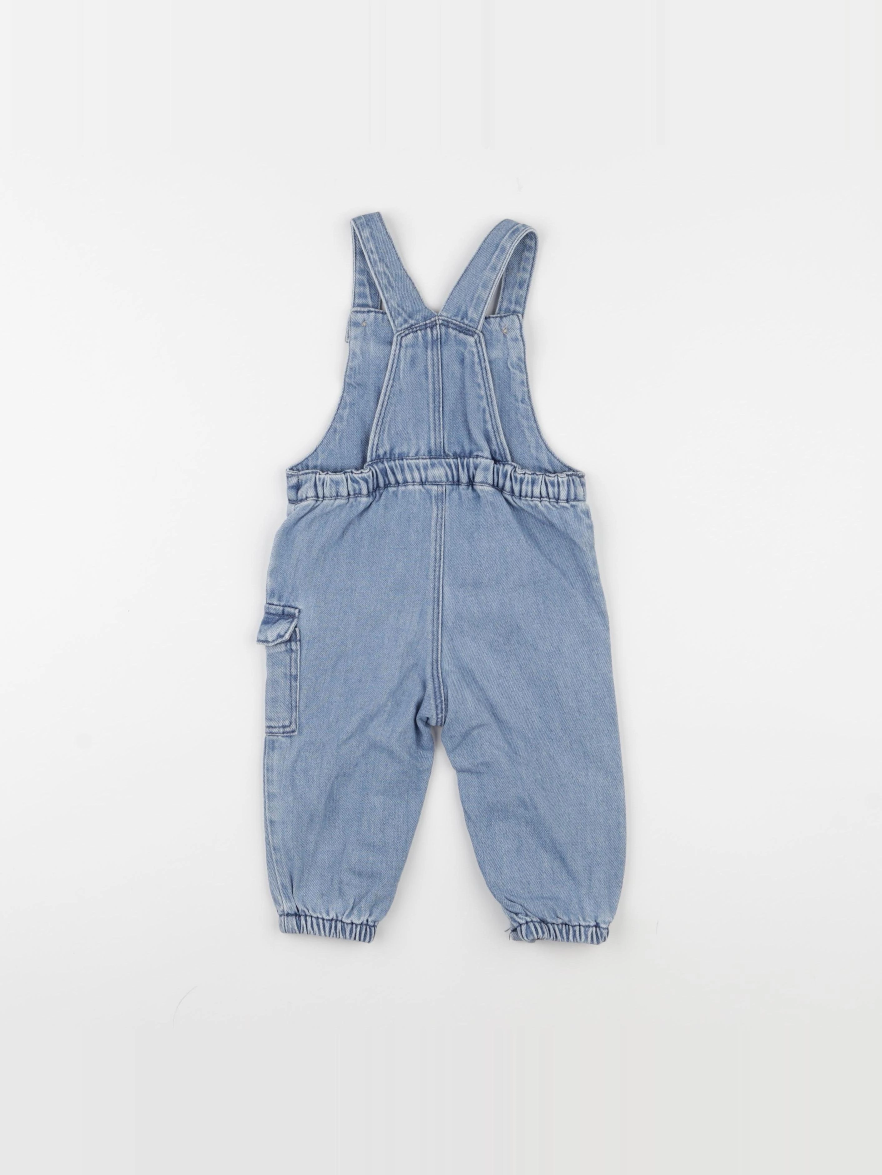 Zara - salopette bleu - 6/9 mois