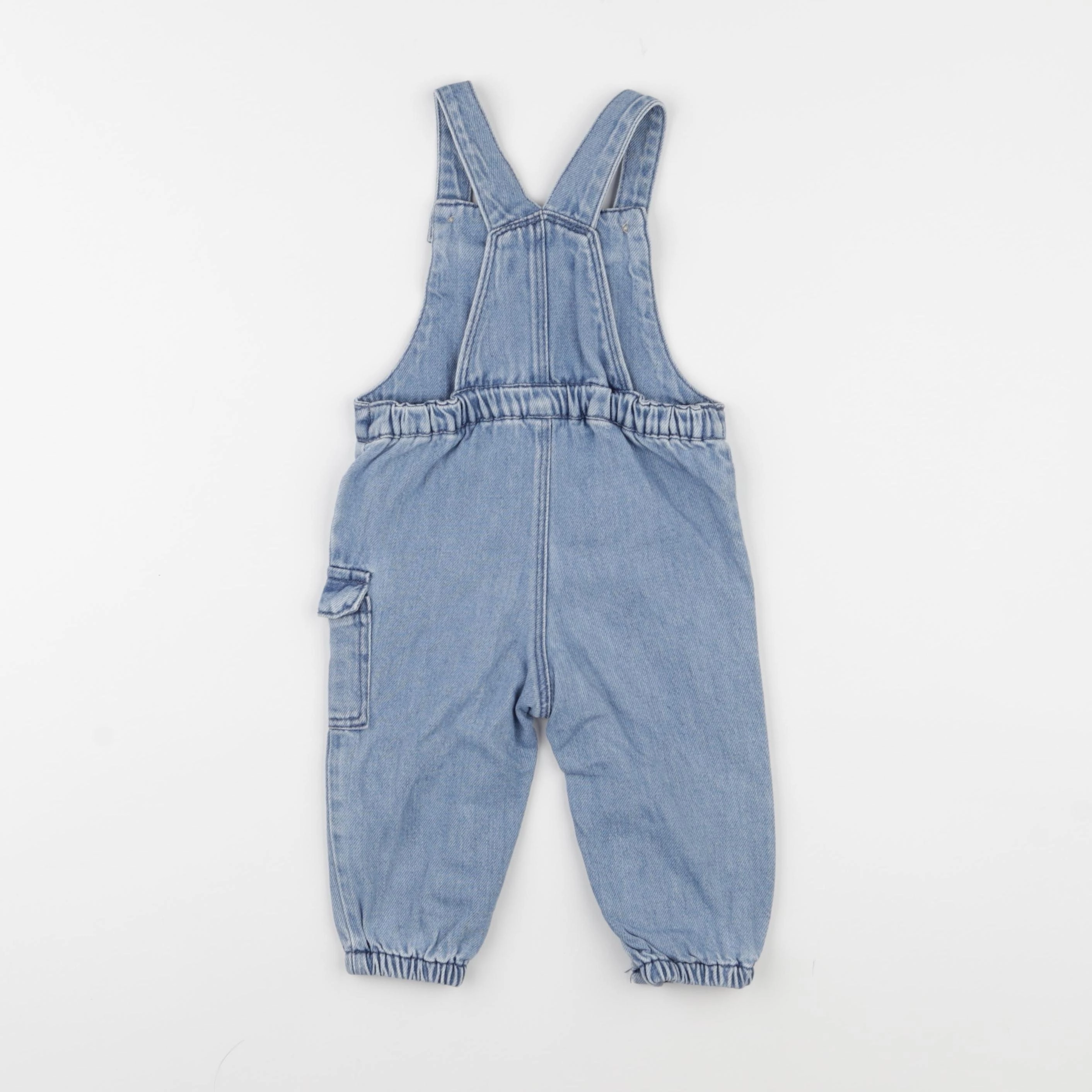 Zara - salopette bleu - 6/9 mois
