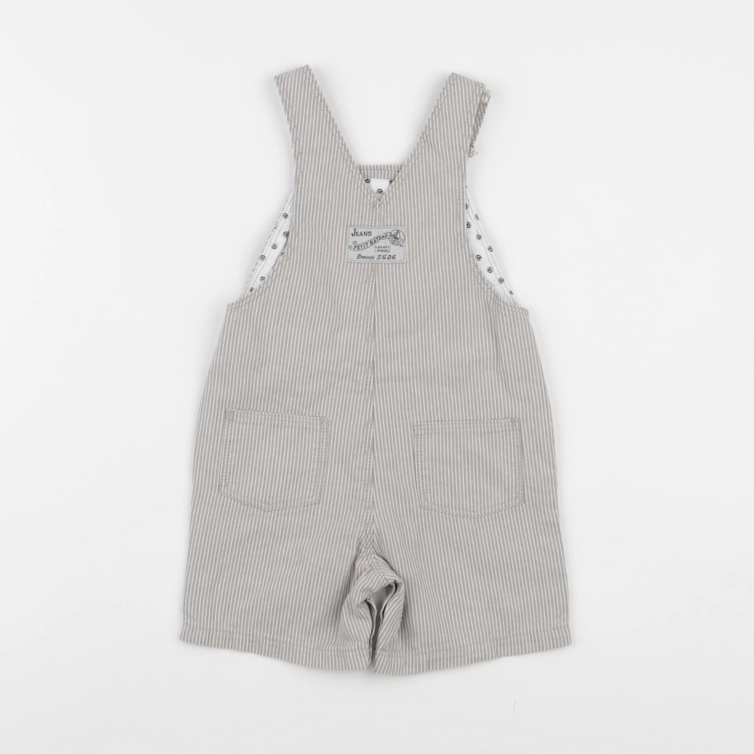 Petit Bateau - salopette marron - 12 mois