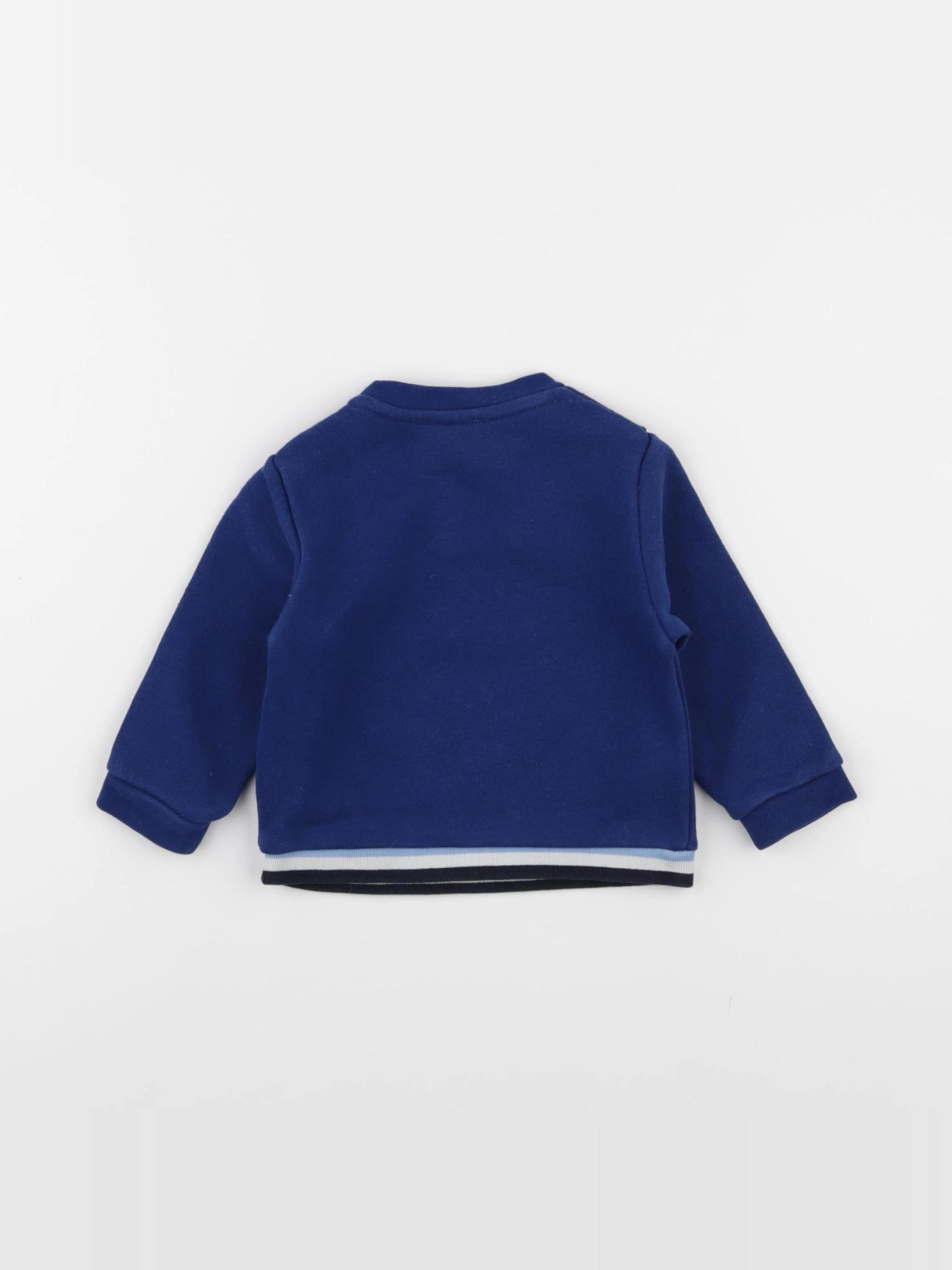 Jacadi - sweat bleu - 12 mois