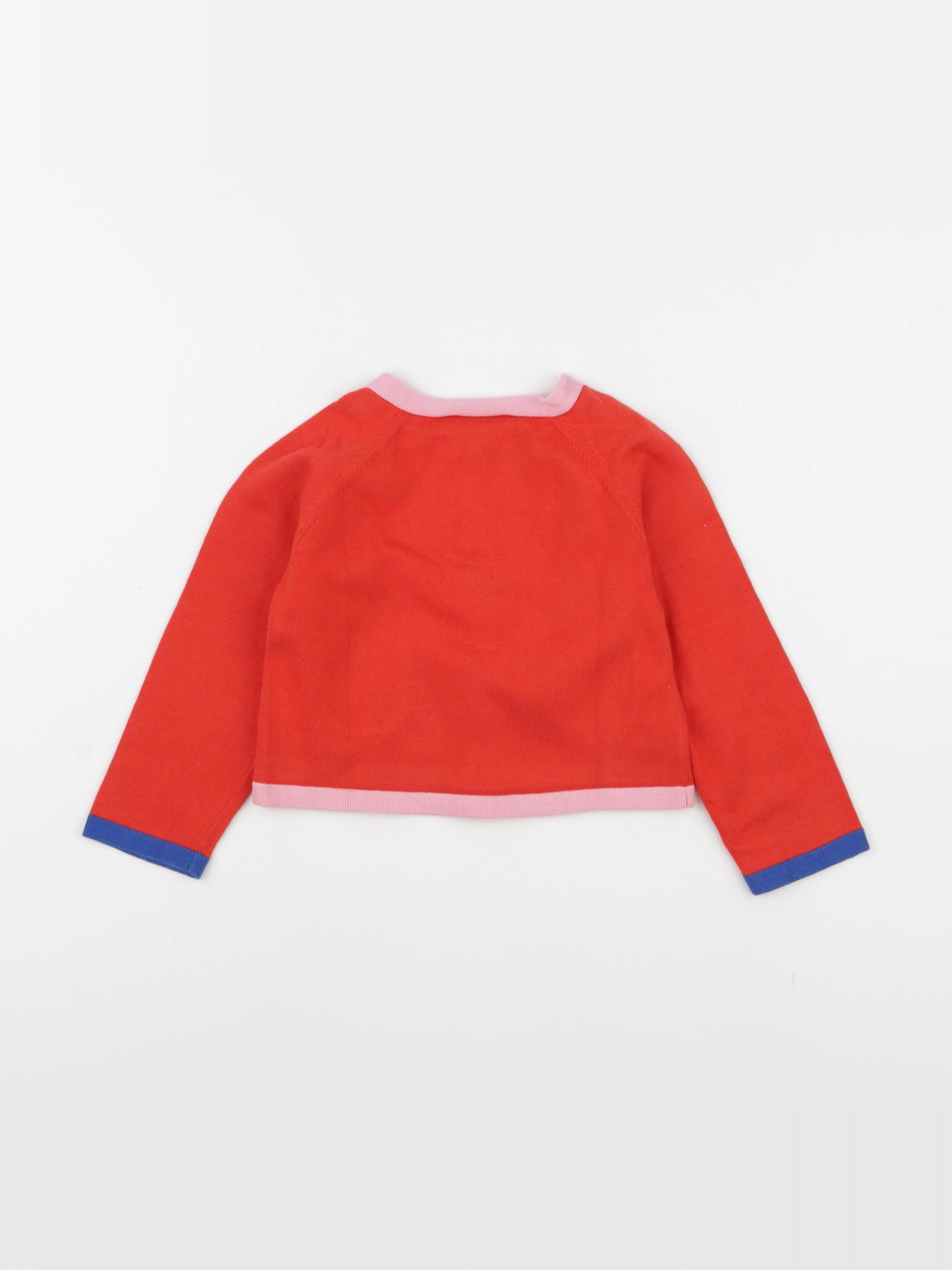Jacadi - gilet rouge - 24 mois