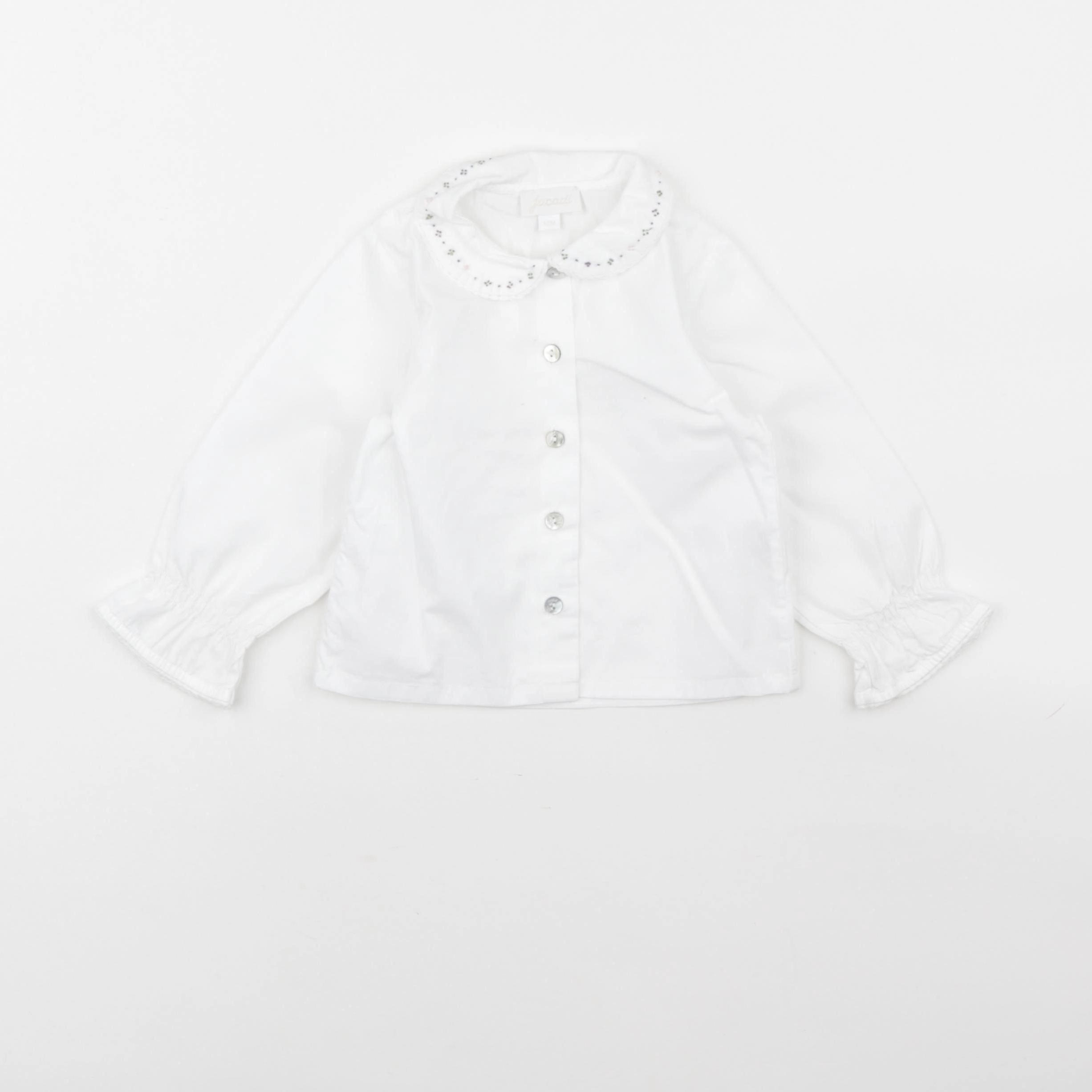 Jacadi - blouse blanc - 12 mois
