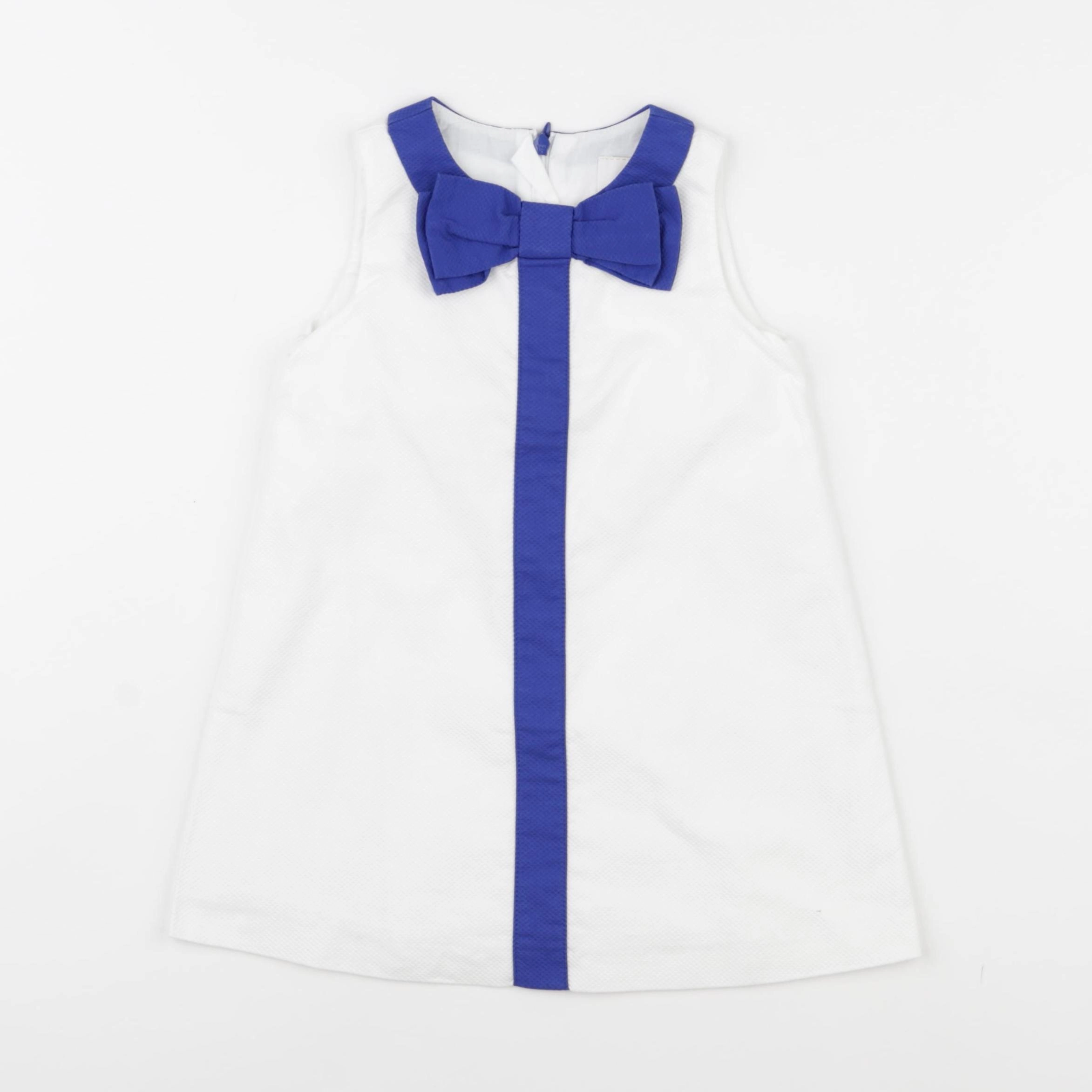 Jacadi - robe blanc, bleu - 24 mois
