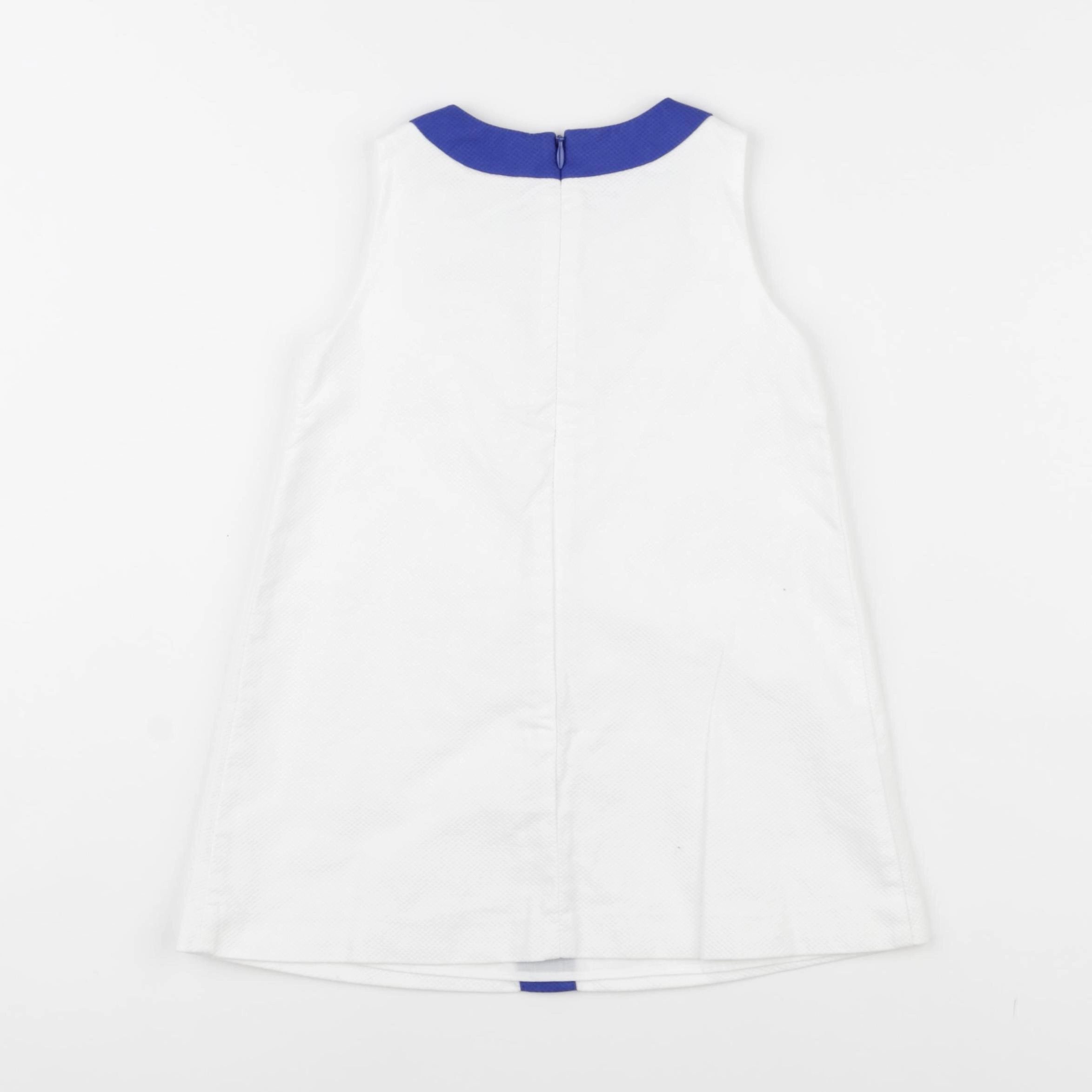 Jacadi - robe blanc, bleu - 24 mois