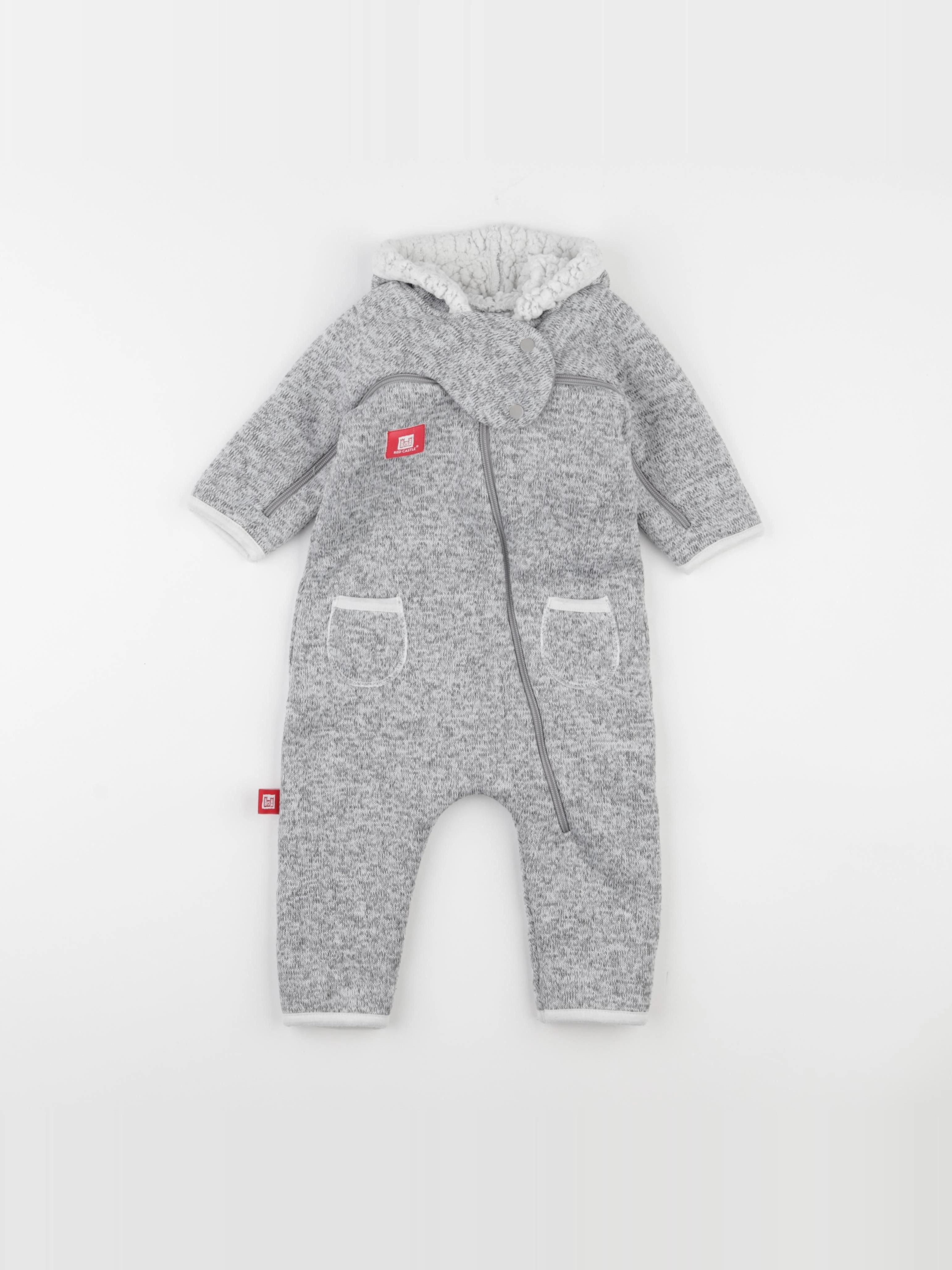 Red Castle - sur-pyjama gris - 6/12 mois