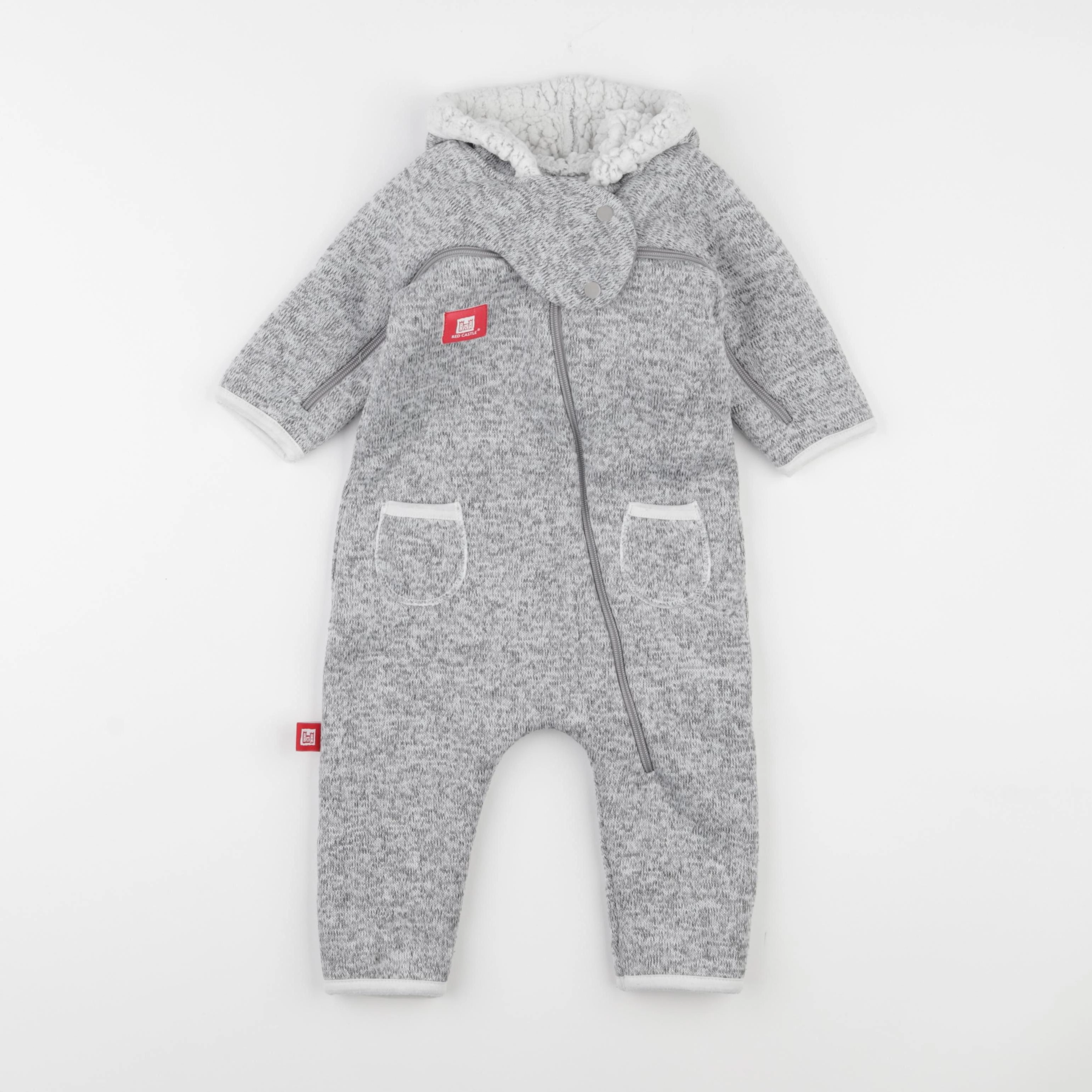 Red Castle - sur-pyjama gris - 6/12 mois