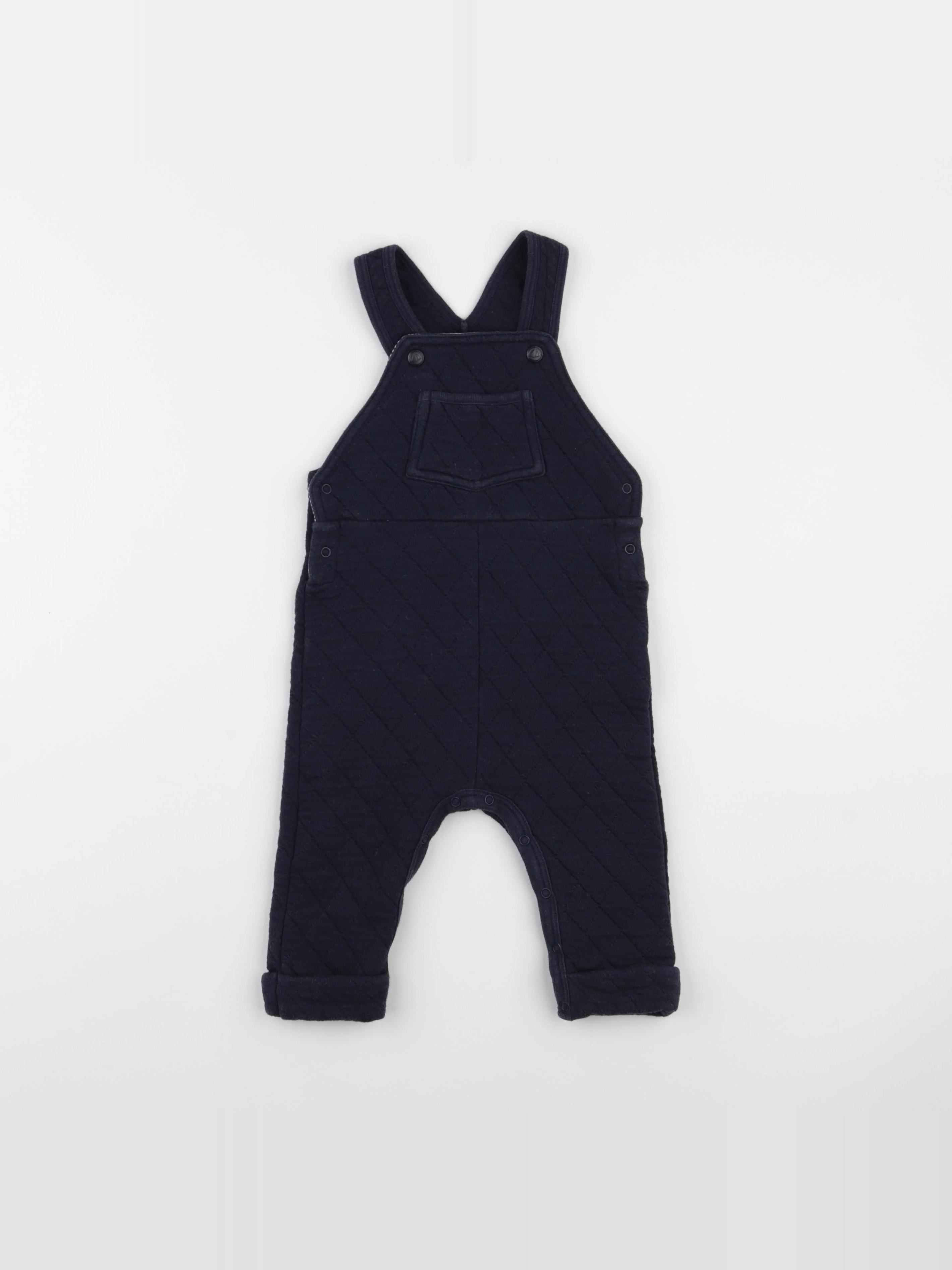 Petit Bateau - salopette bleu - 12 mois
