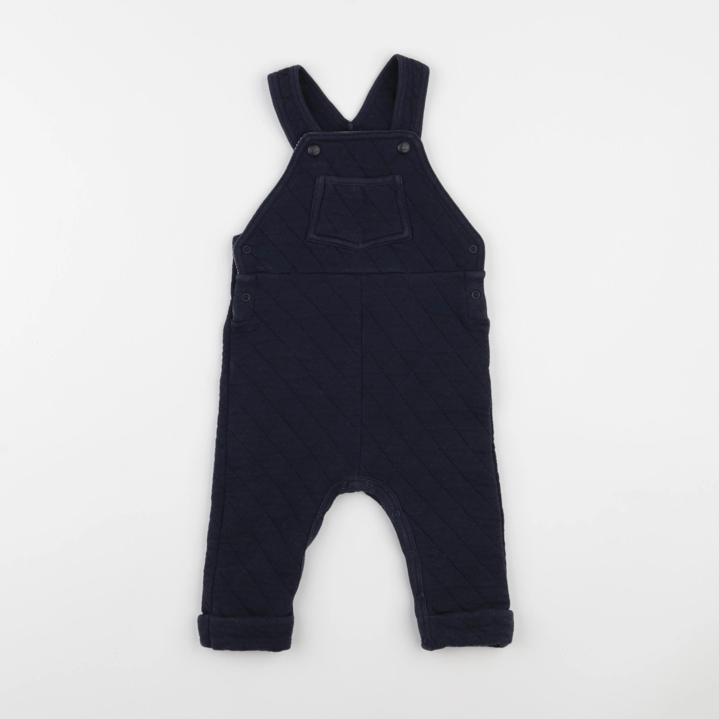 Petit Bateau - salopette bleu - 12 mois