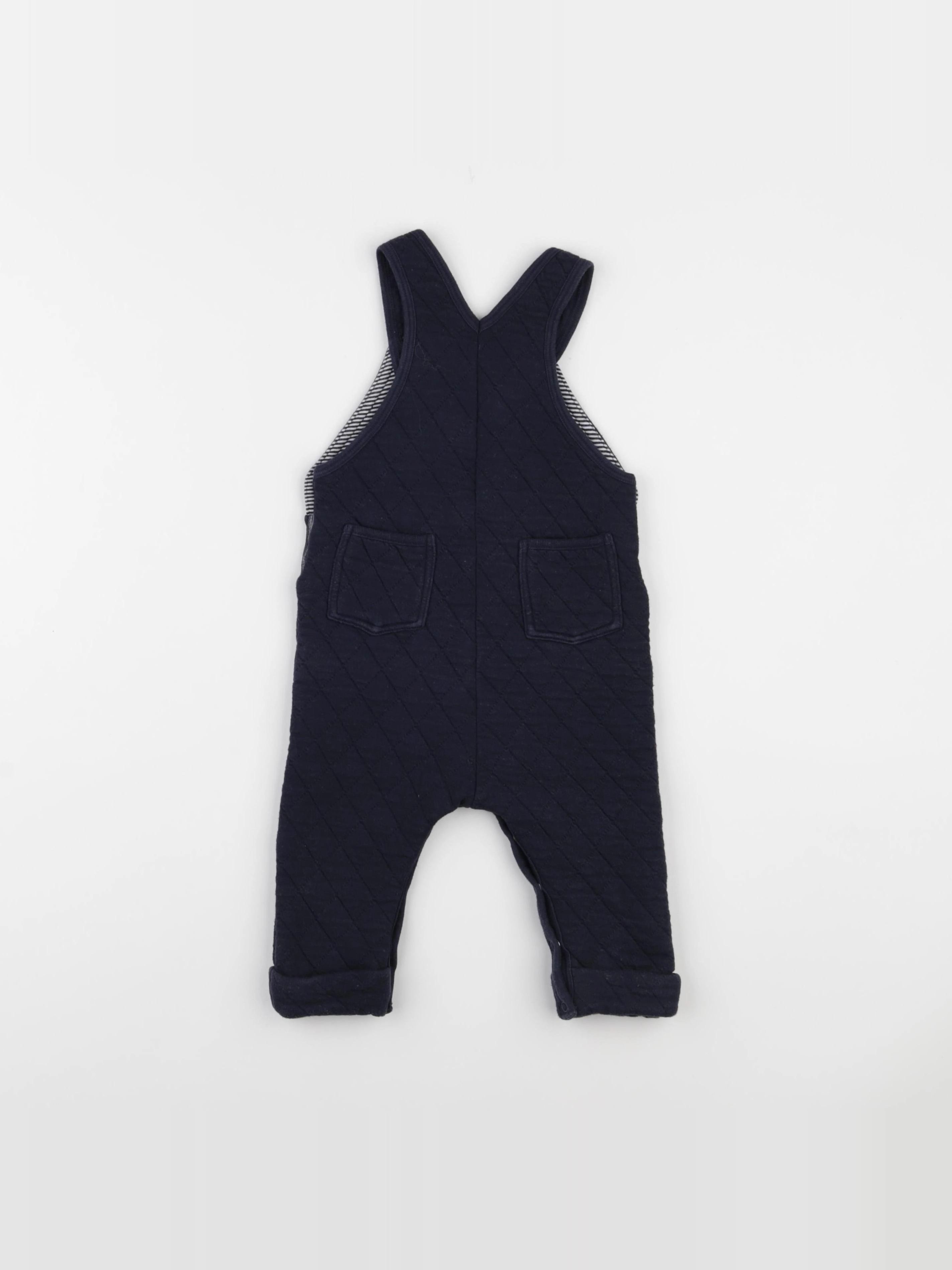 Petit Bateau - salopette bleu - 12 mois