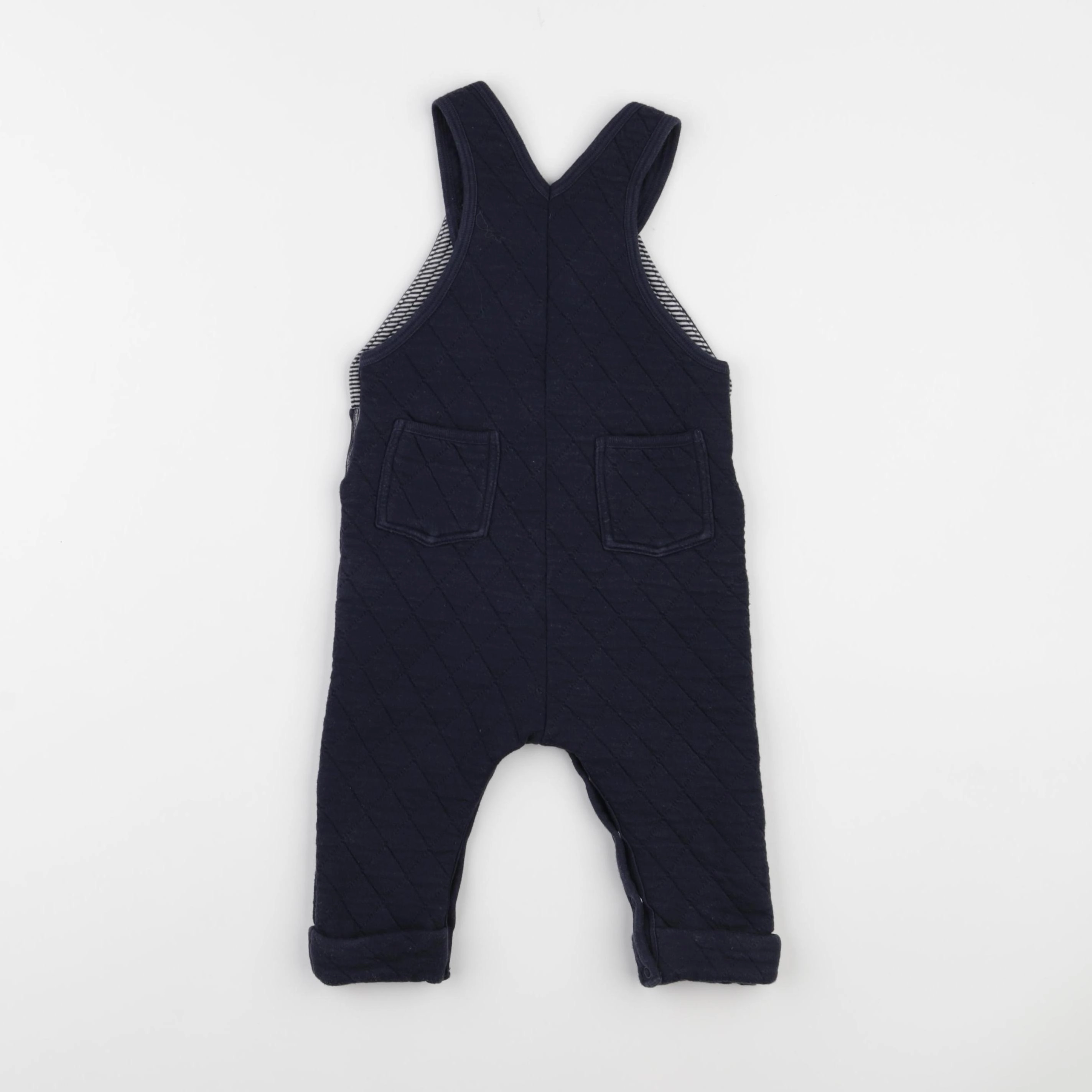 Petit Bateau - salopette bleu - 12 mois