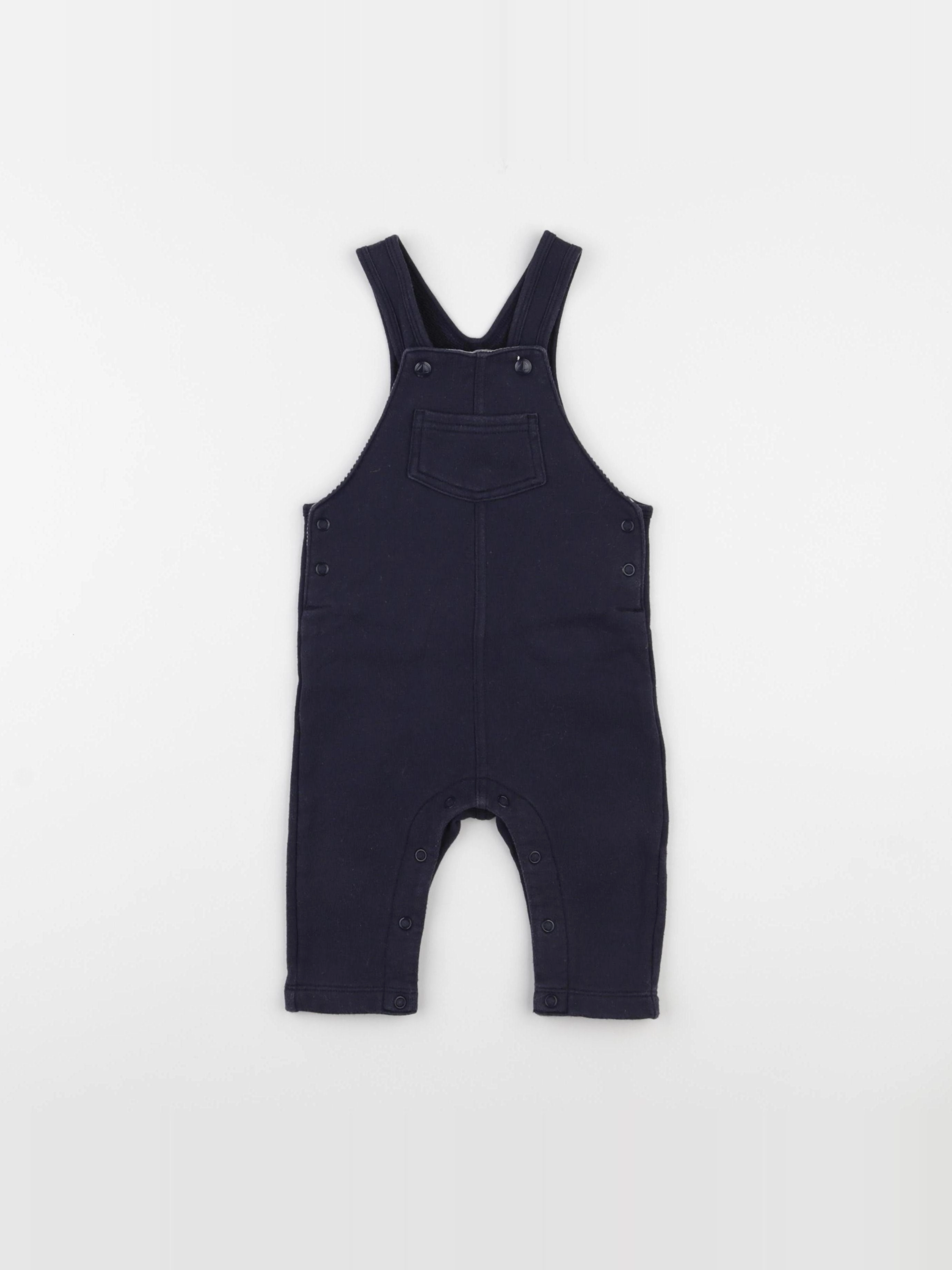 Petit Bateau - salopette bleu - 6 mois