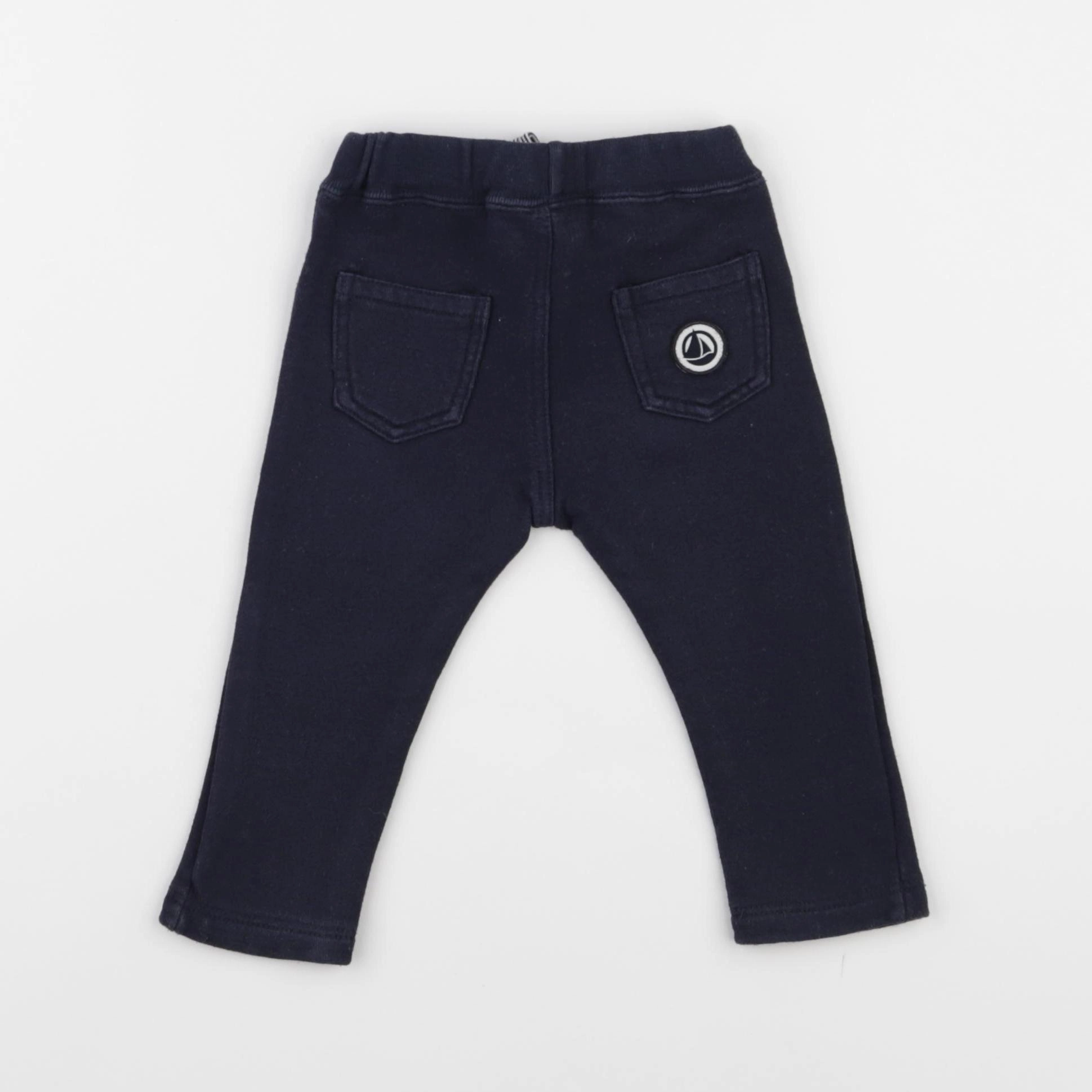 Petit Bateau - pantalon bleu - 6 mois