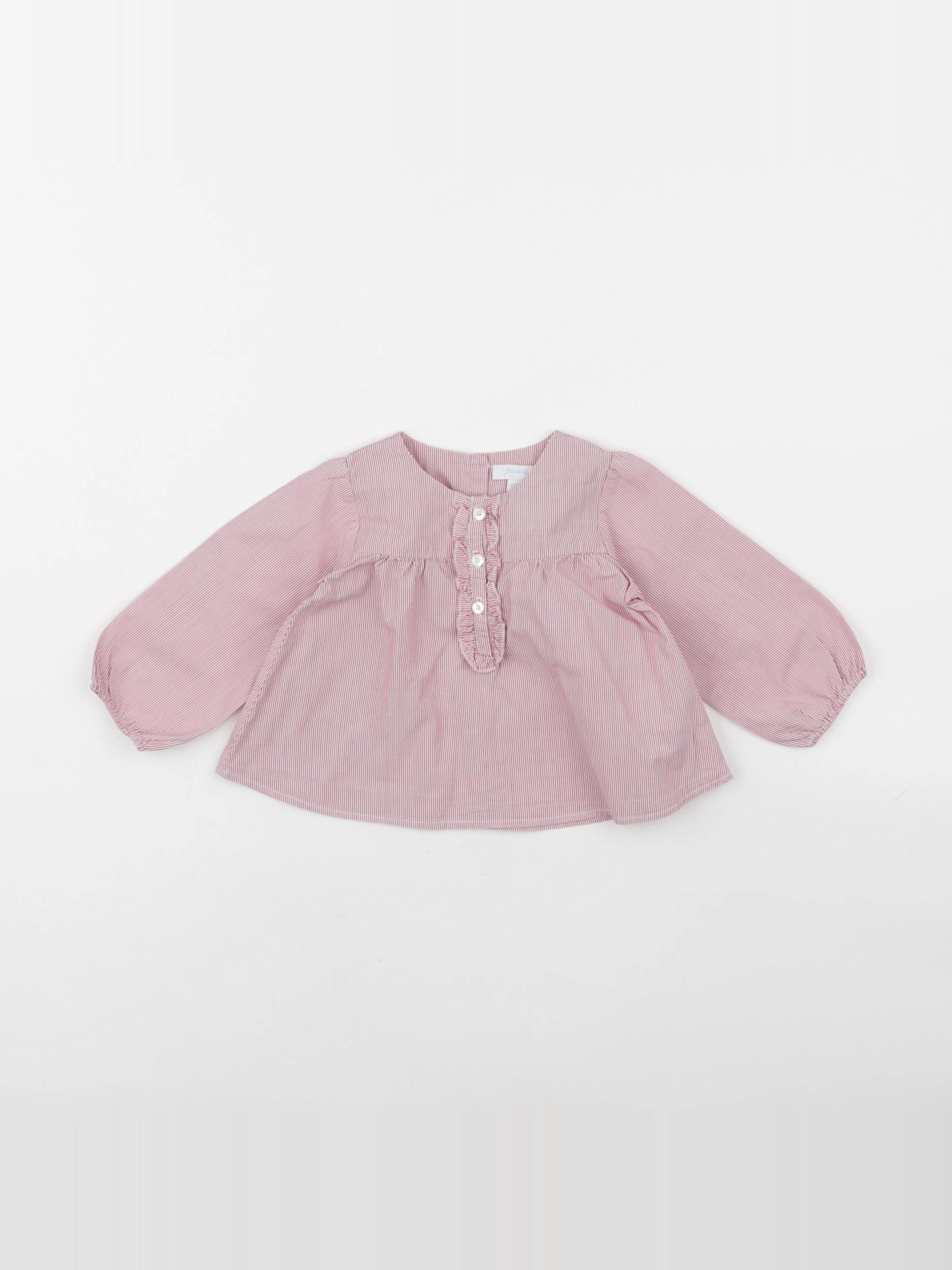 Jacadi - blouse rouge - 6 mois