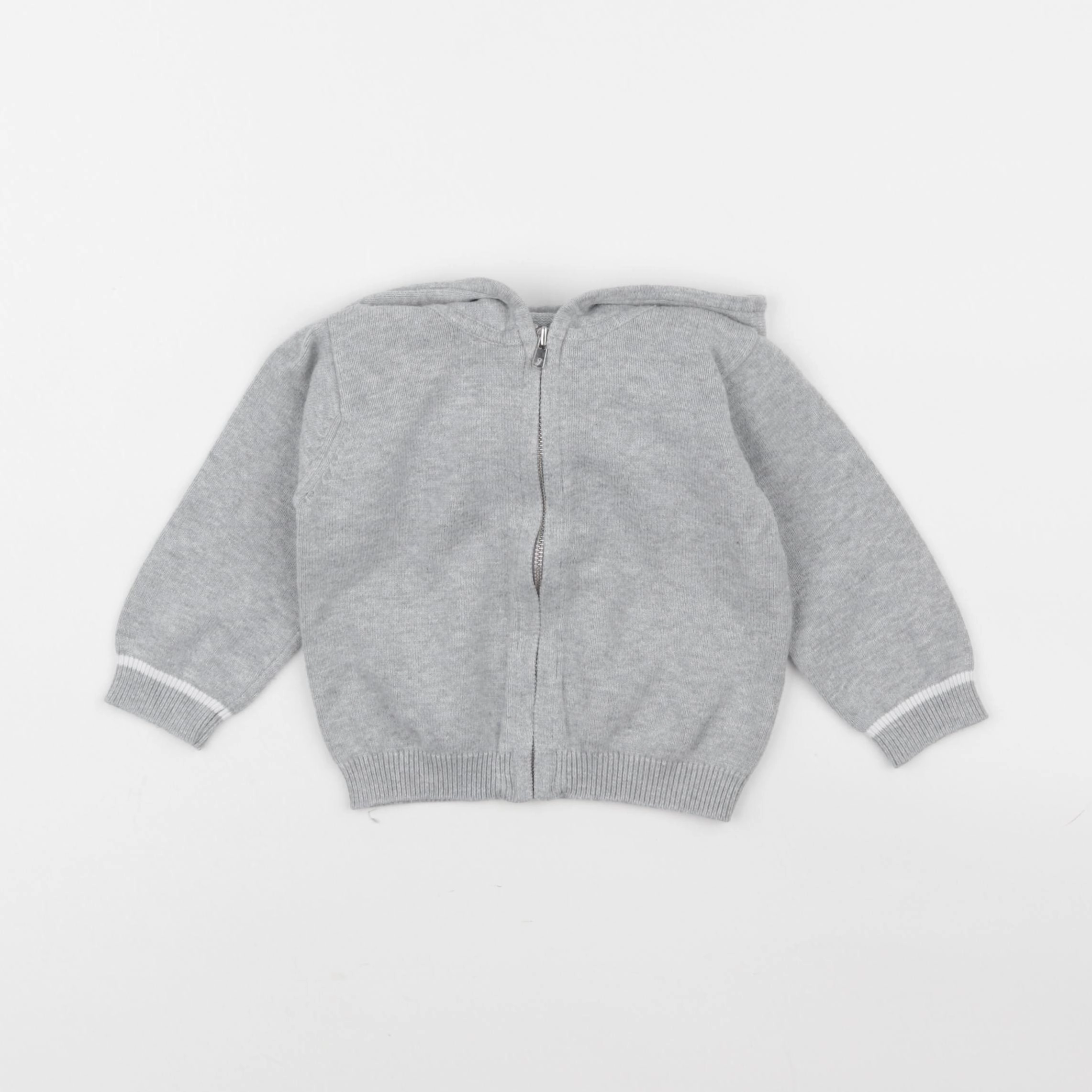 Jacadi - gilet gris - 12 mois