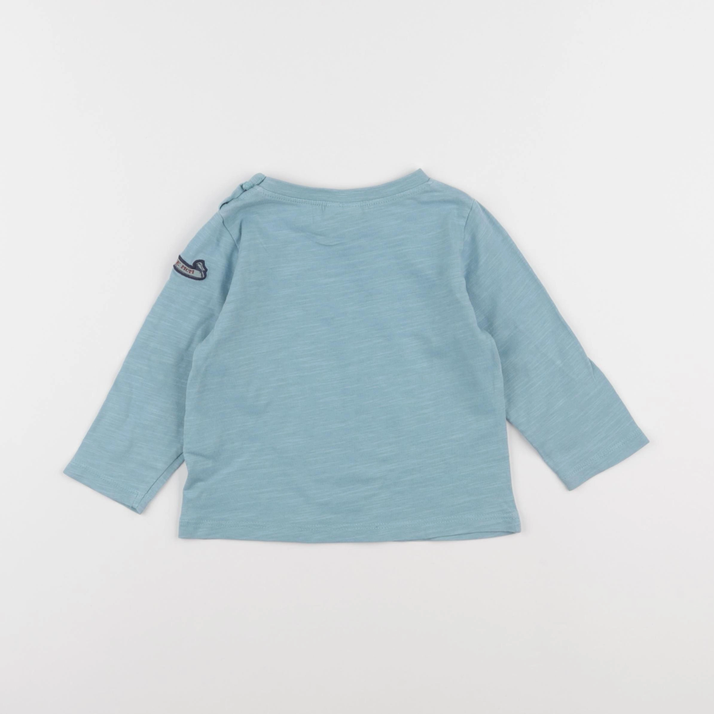 Tape à l'oeil - tee-shirt bleu - 9 mois