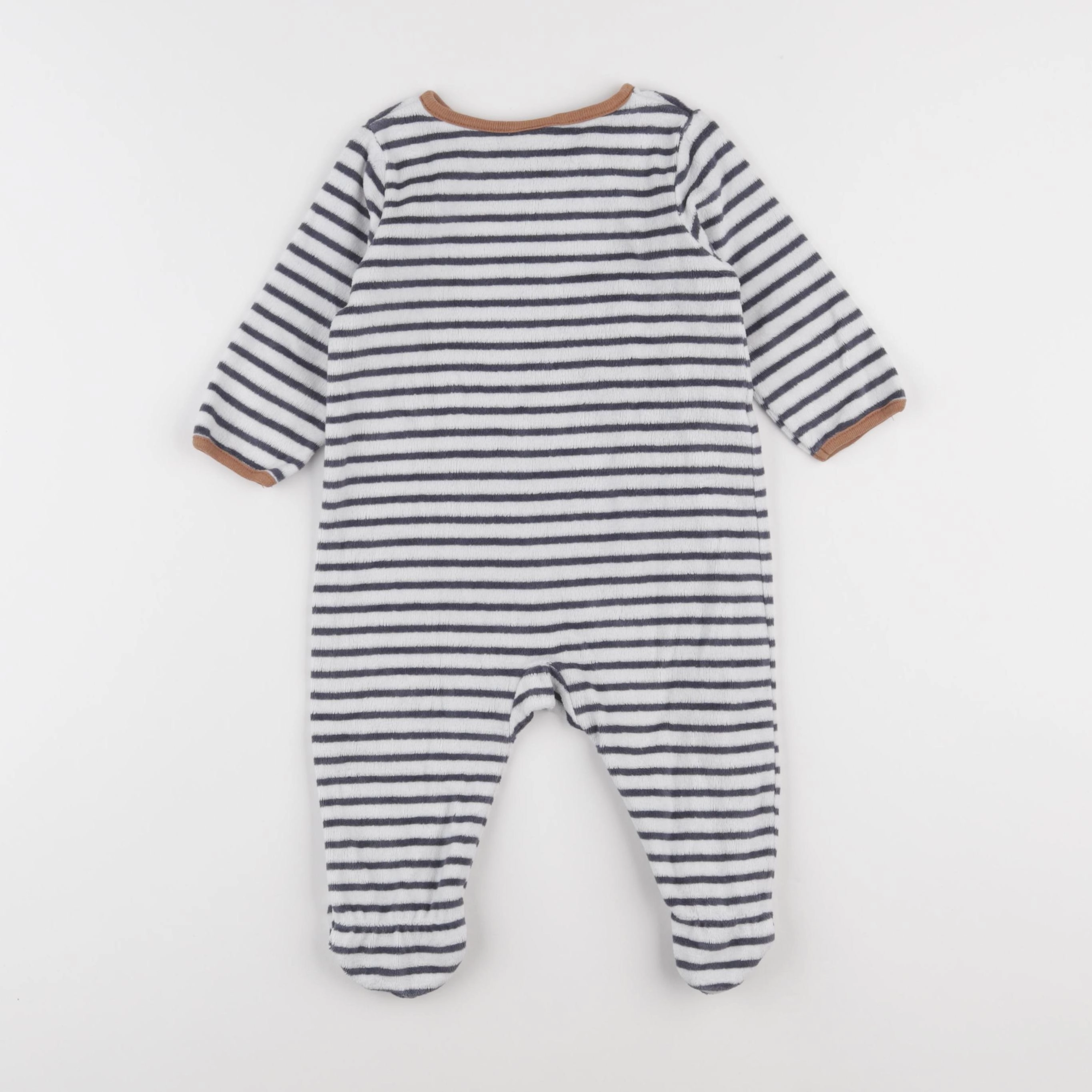 Tape à l'oeil - pyjama velours bleu - 9 mois