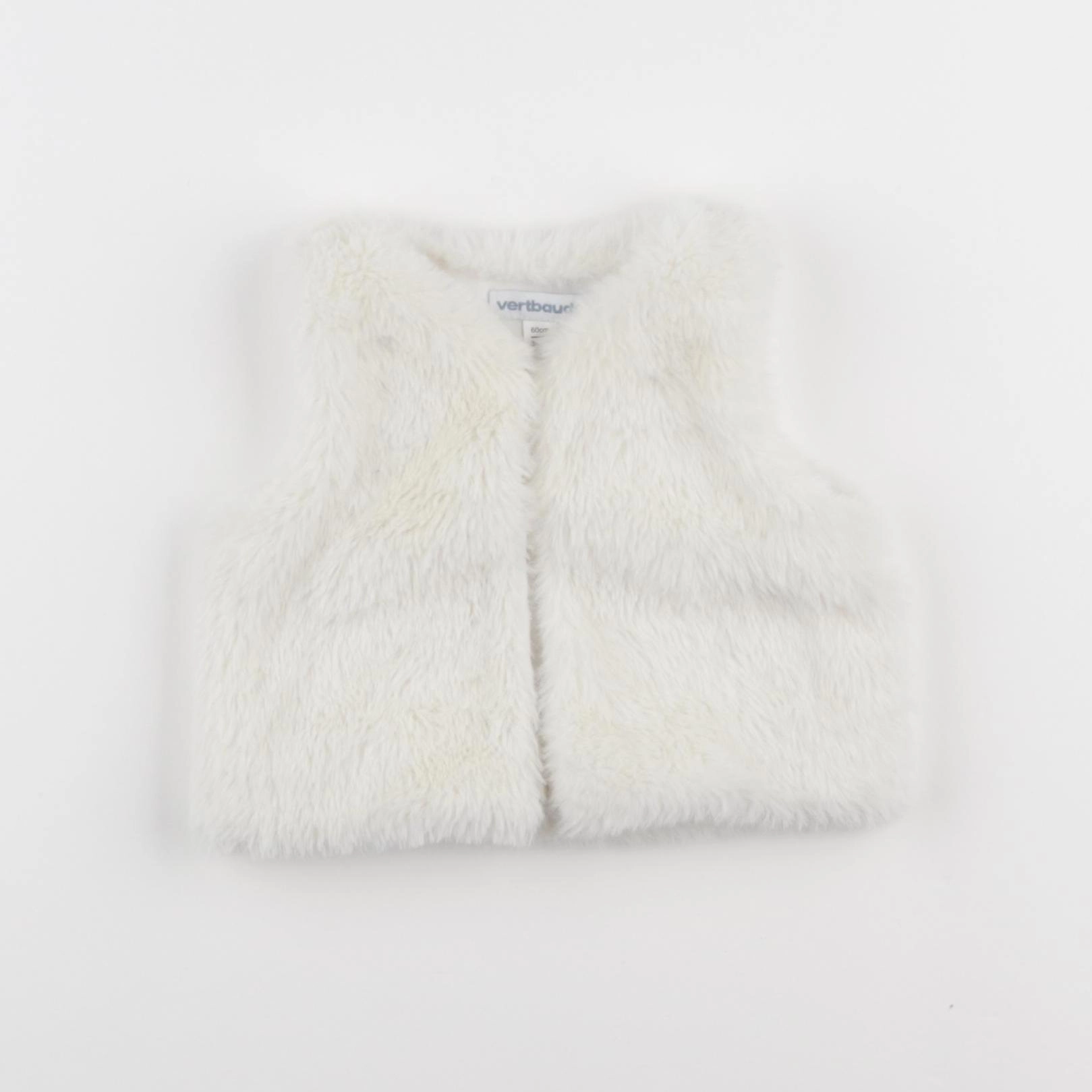 Vertbaudet - gilet blanc - 3 mois