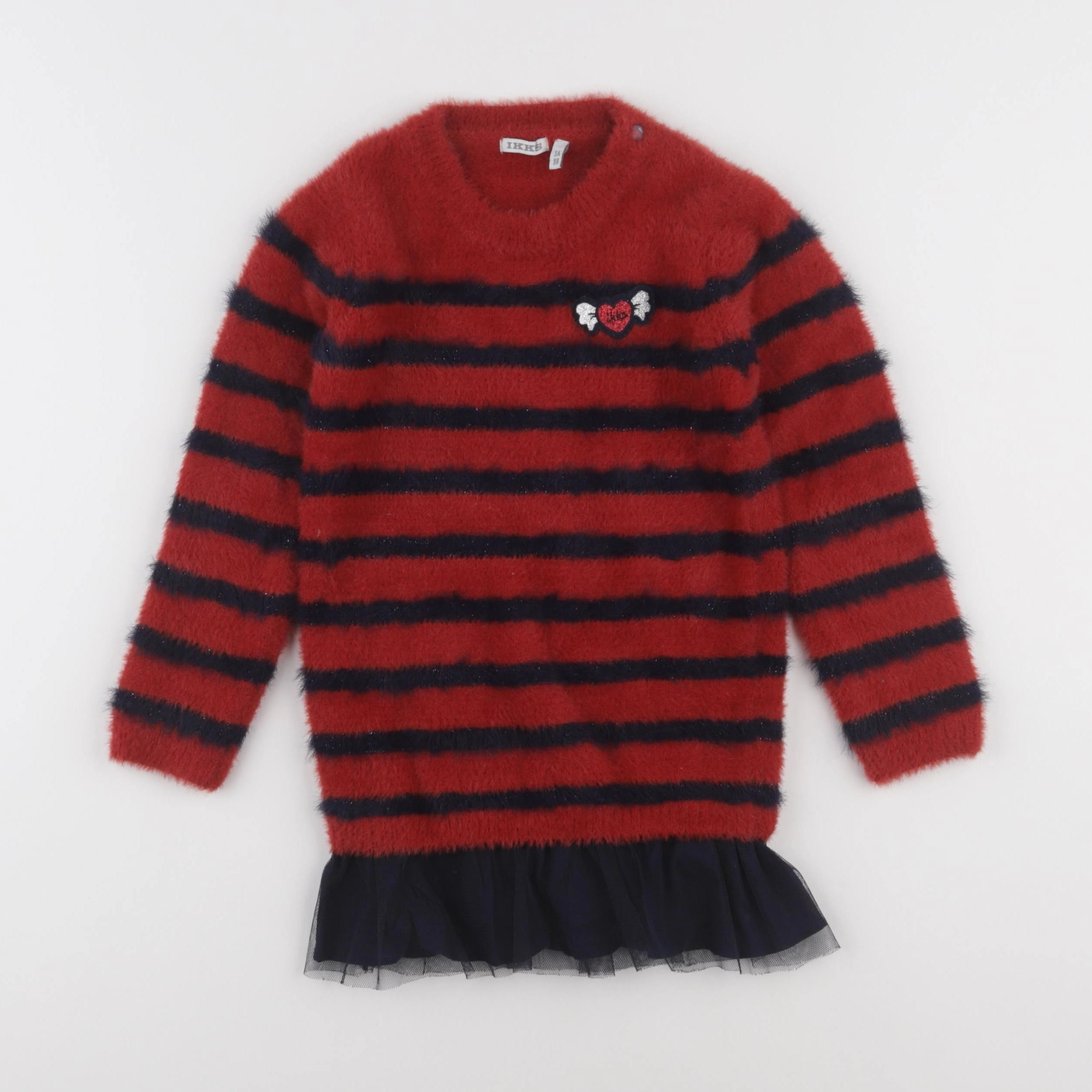 IKKS - robe rouge - 3 ans