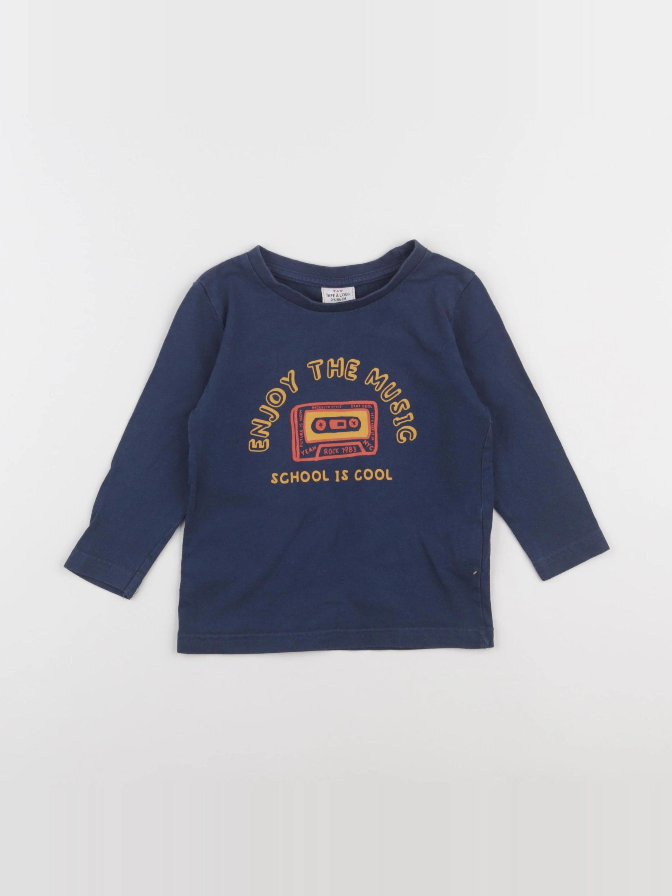 Tape à l'oeil - tee-shirt bleu - 2 ans