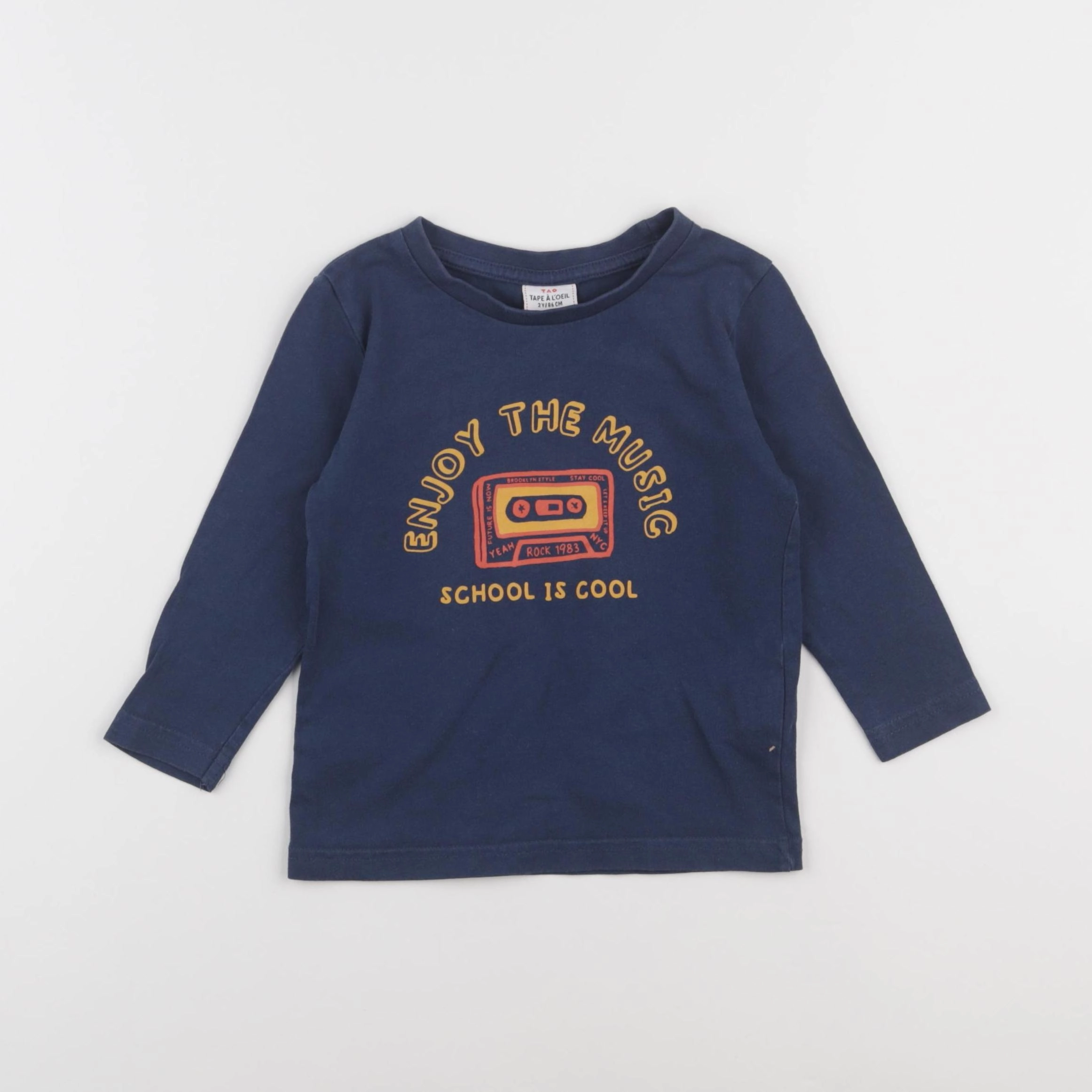 Tape à l'oeil - tee-shirt bleu - 2 ans