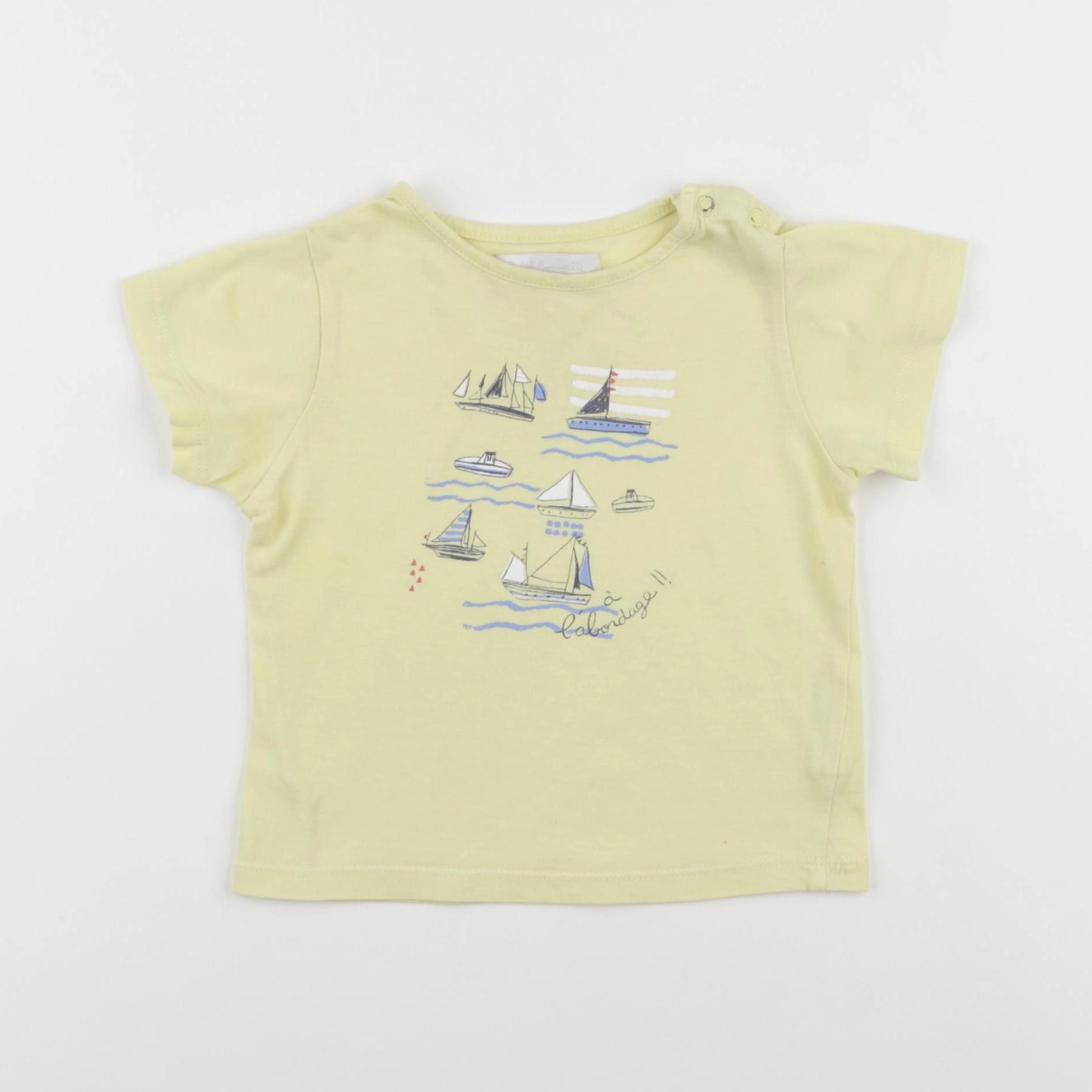 Cadet Rousselle - tee-shirt jaune - 12 mois